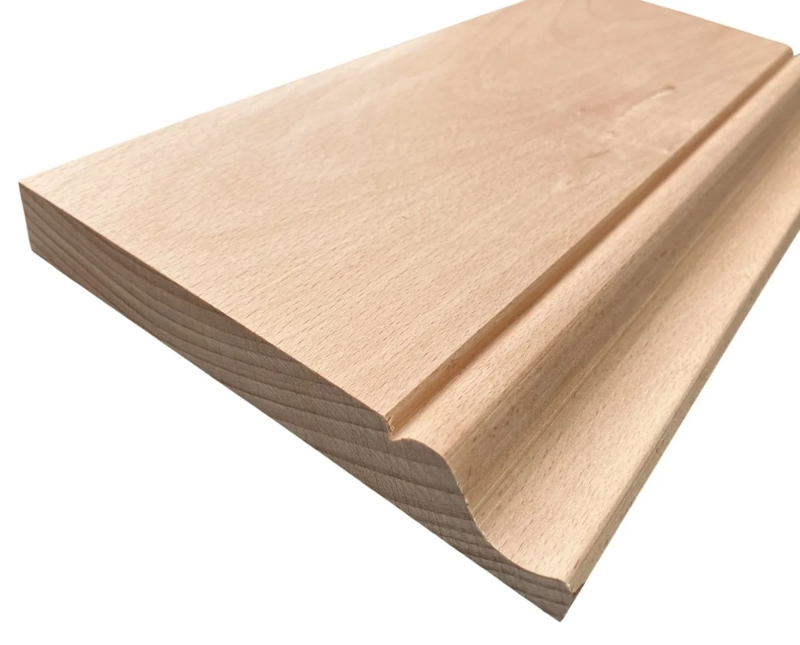 Solid Beech Ogee Skirting Board - 20 x 144 x2600mm 5 Pack