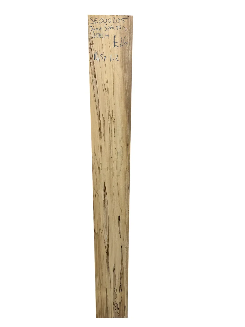 Spalted Beech Planed All Round Board 34x145x1200