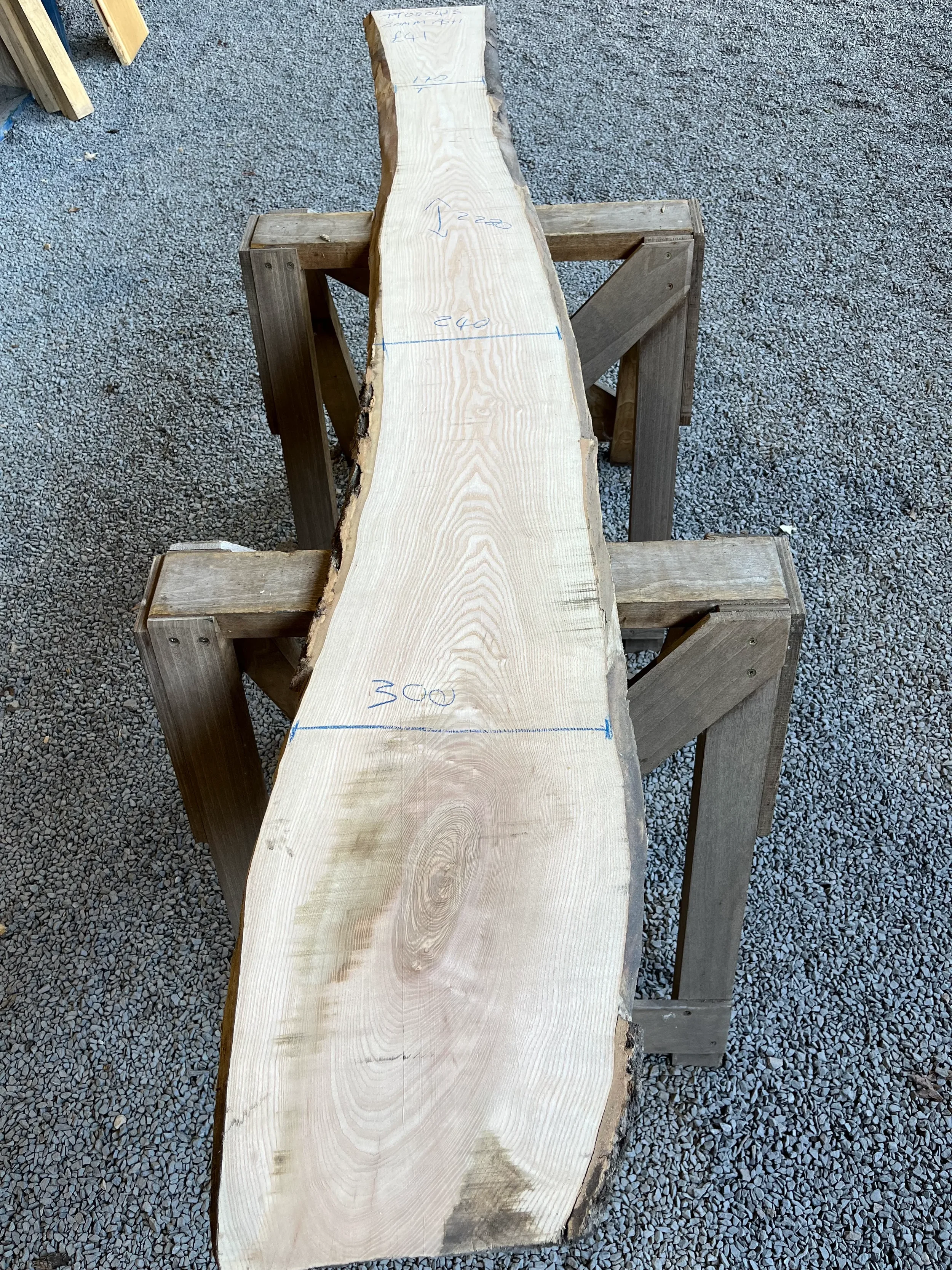 European Ash Live Edge Board 20mm
