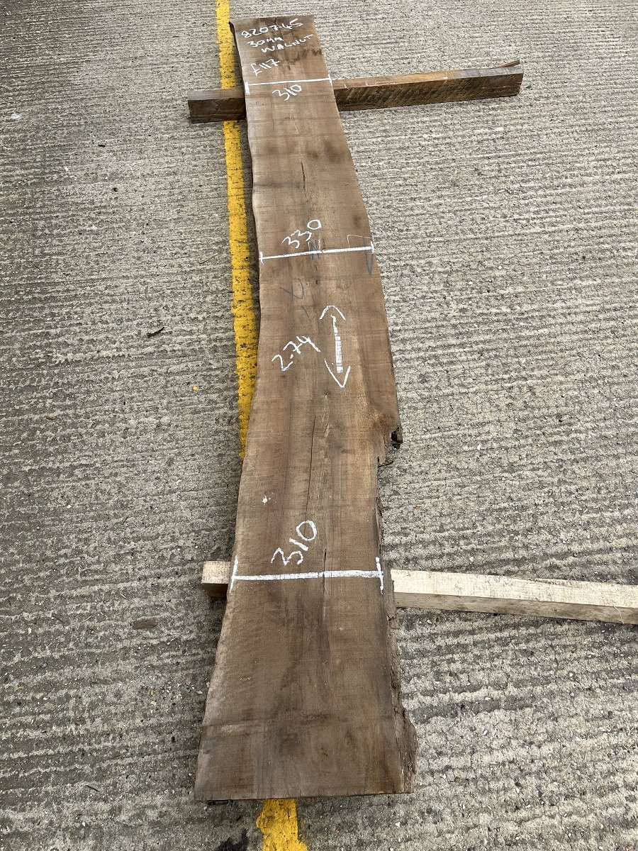 European Walnut Live Edge Board 30mm