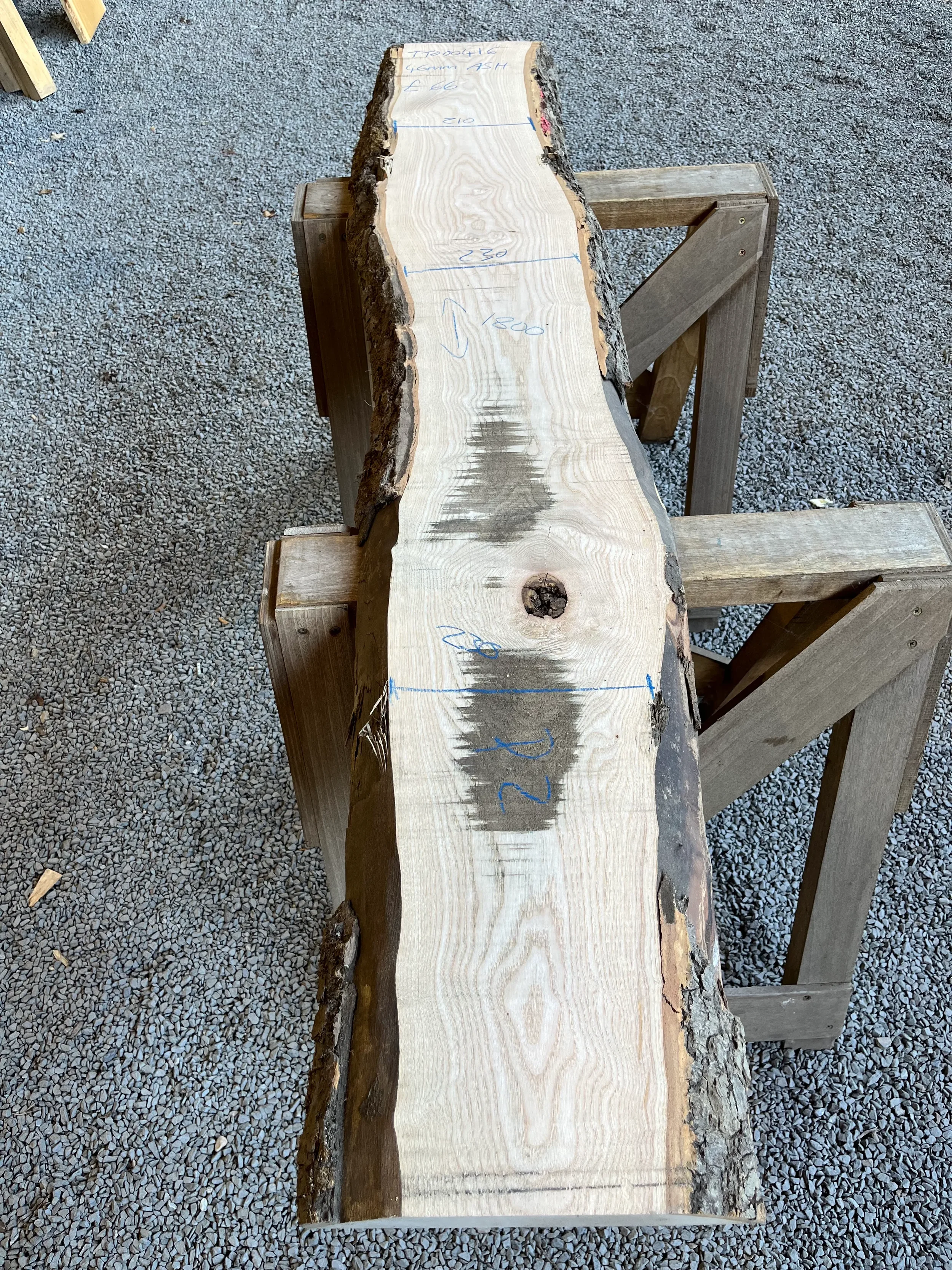 European Ash Live Edge Board 46mm