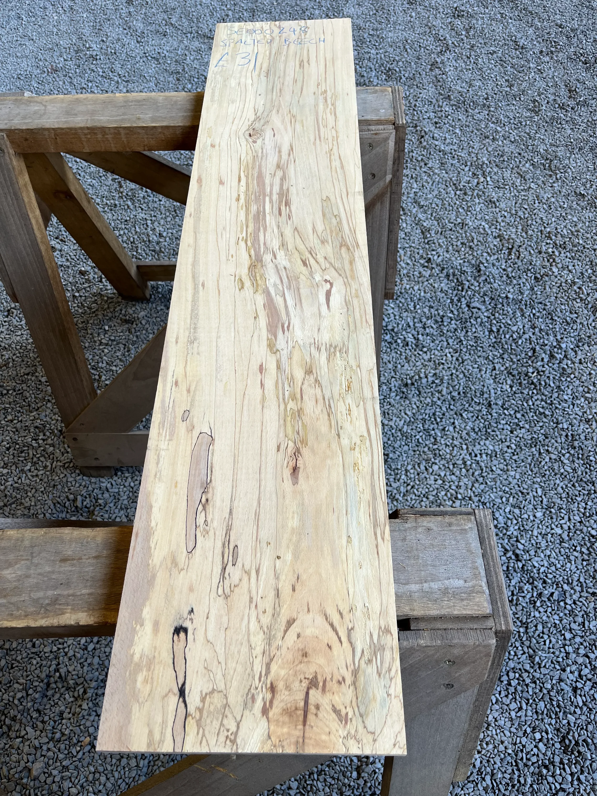 Spalted Beech Board 24x240x1140mm