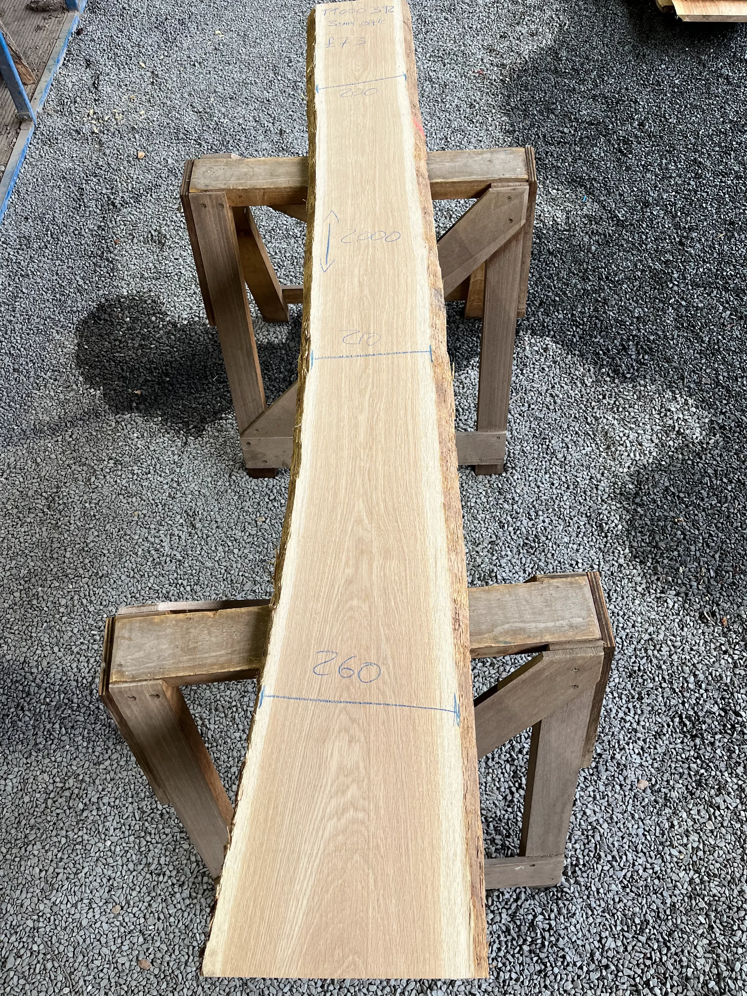 European Oak Live Edge Board 30mm