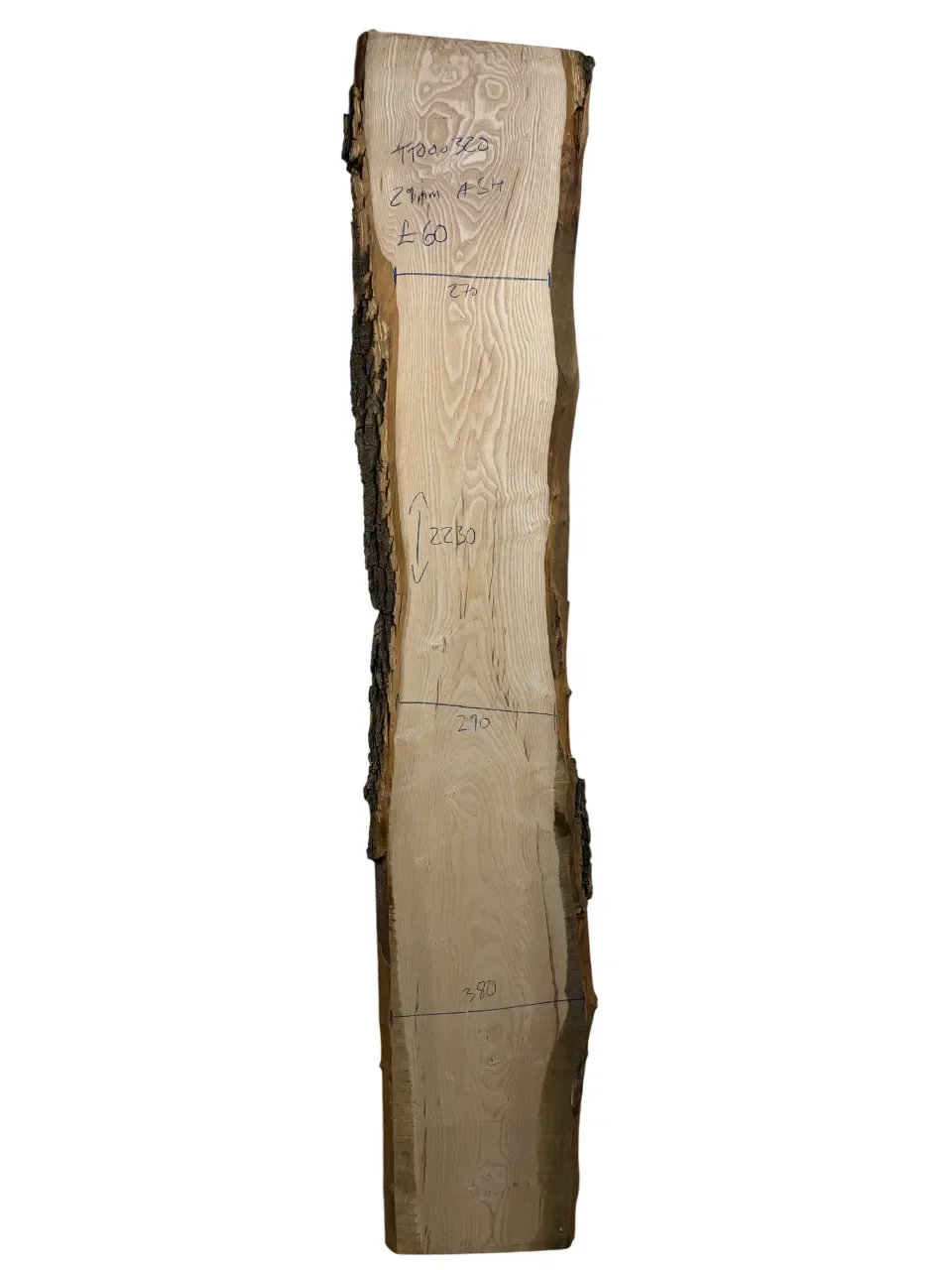 European Ash Live Edge Board 29mm