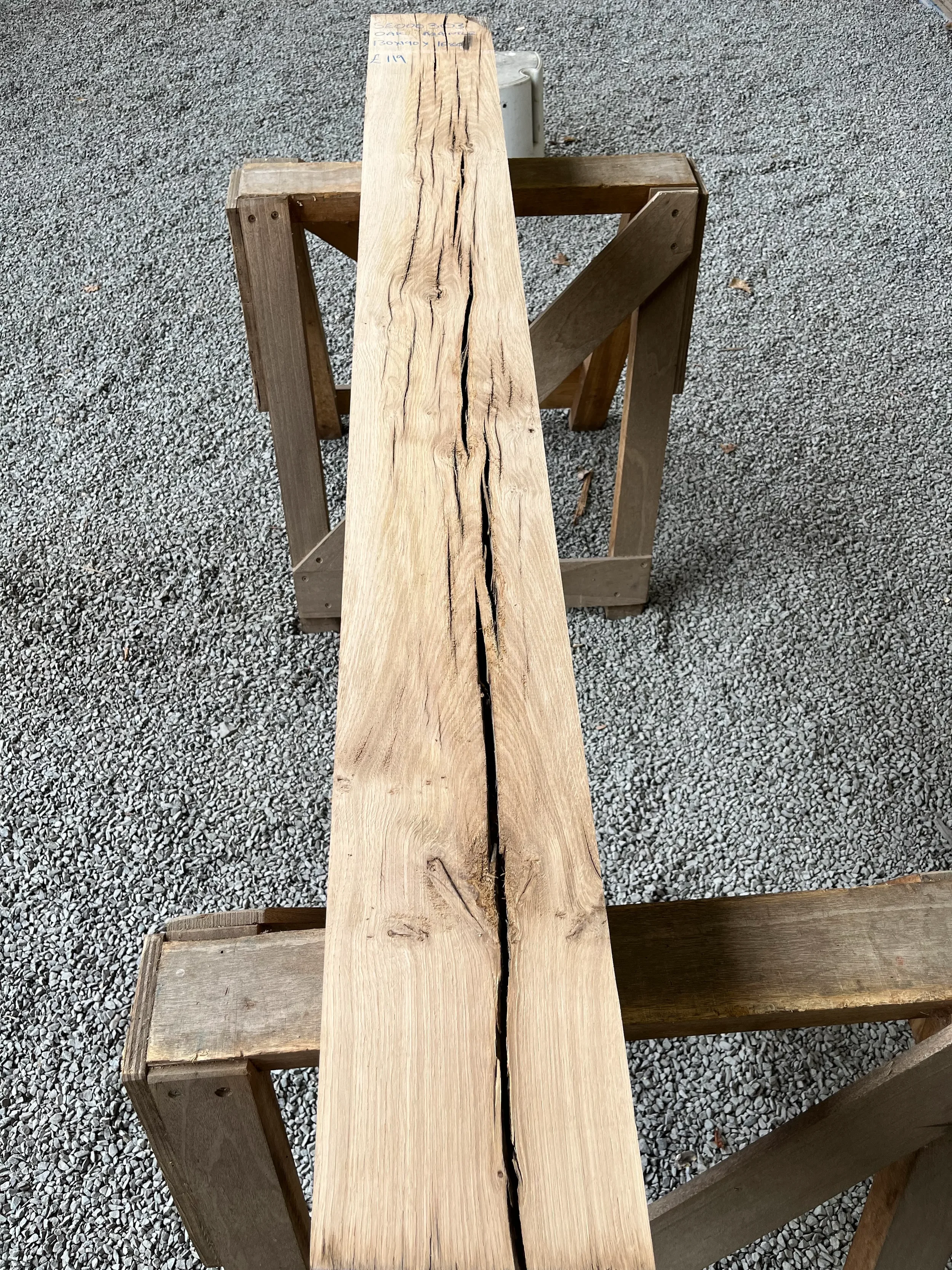 Air Dried Oak Mantle Beam 130x190x1680mm