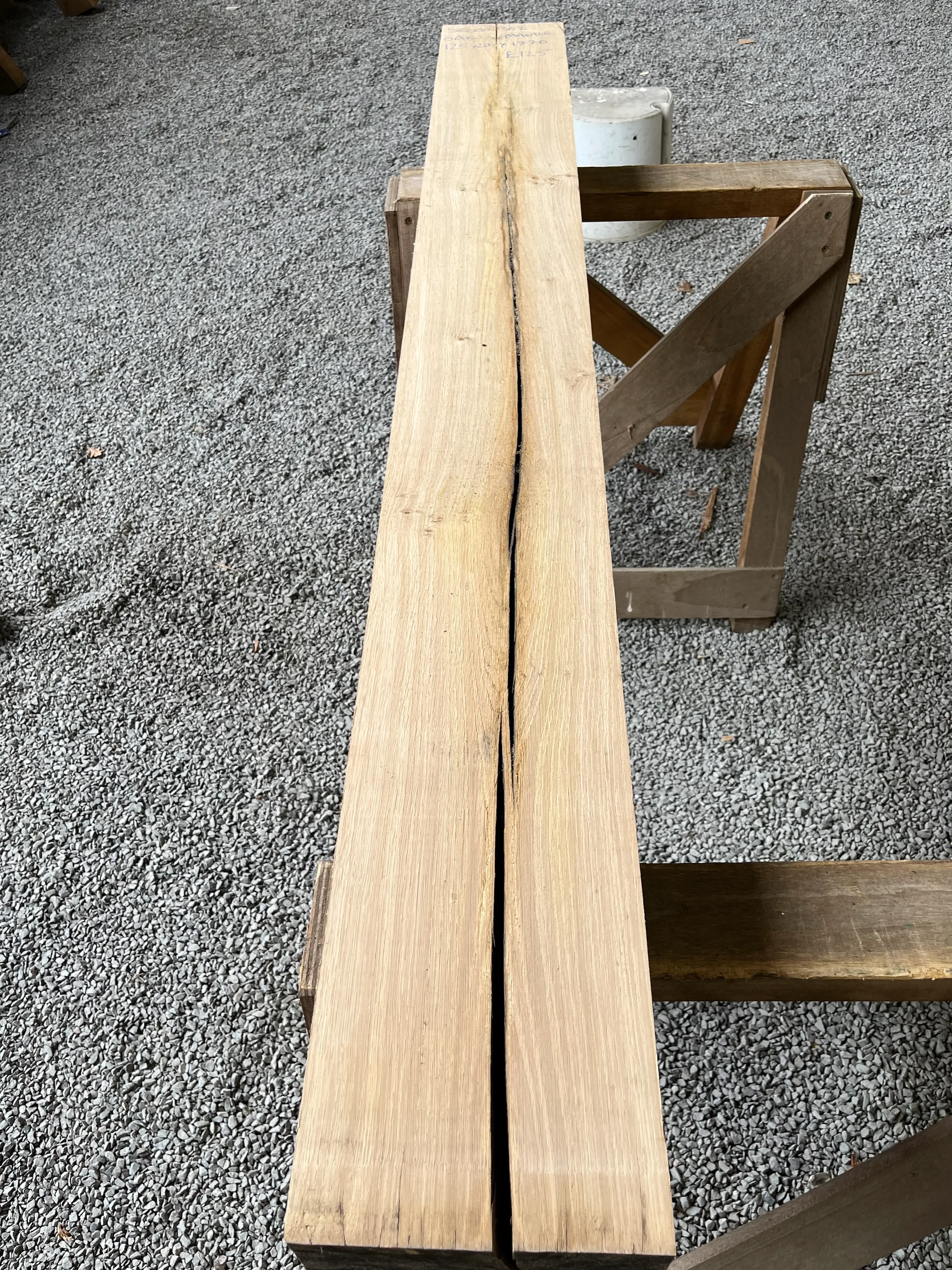 Air Dried Oak Mantle Beam 125x200x1770mm