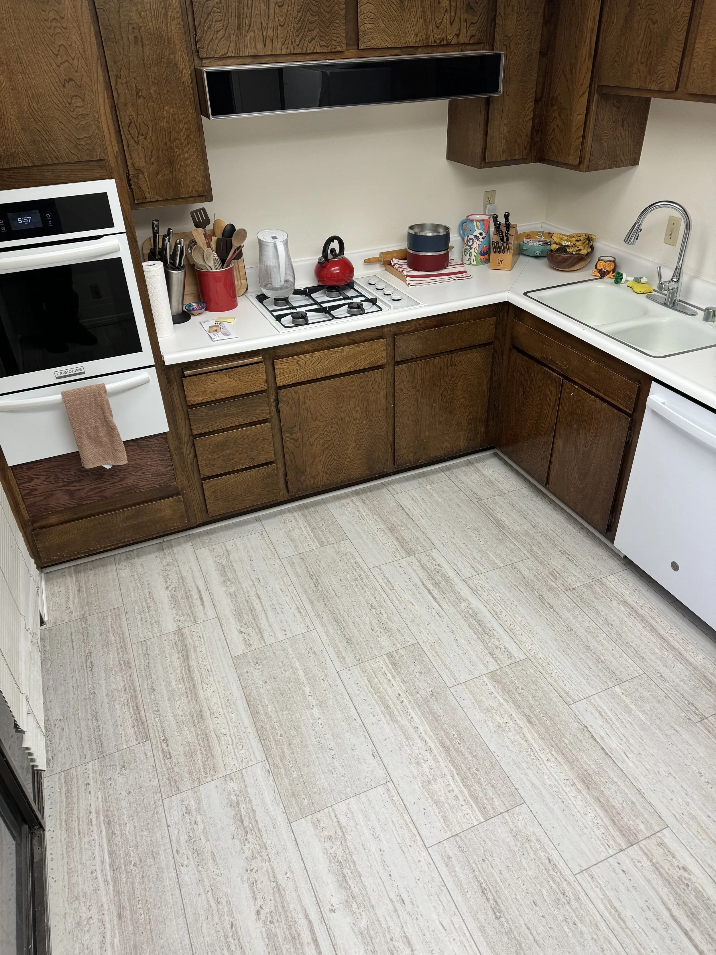 New Vinyl Sheet Flooring Installation by Thousand Oaks area handyman GSD Home Services