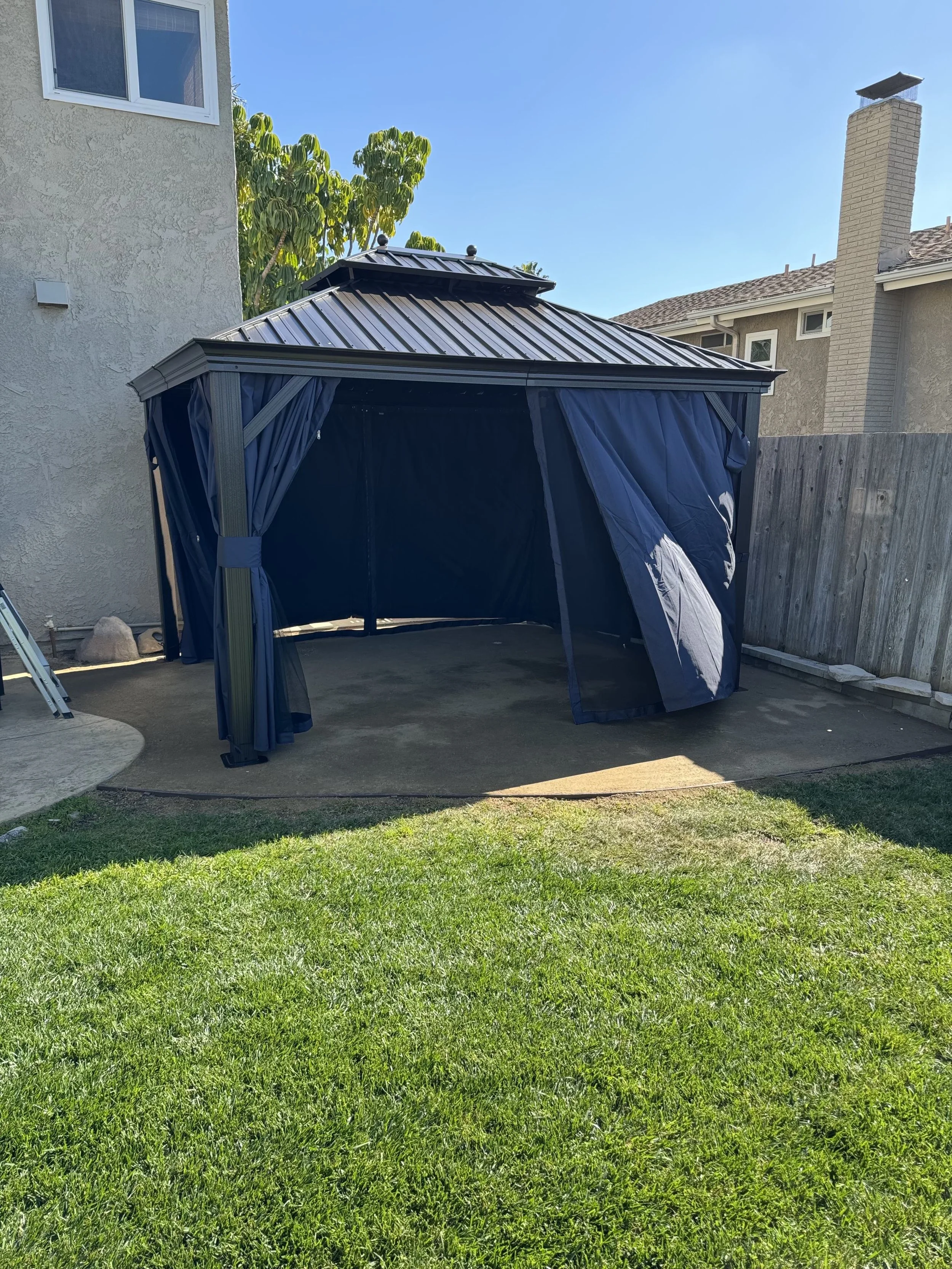 Hardtop Gazebo Assembly and Installation by Thousand Oaks area handyman GSD Home Services