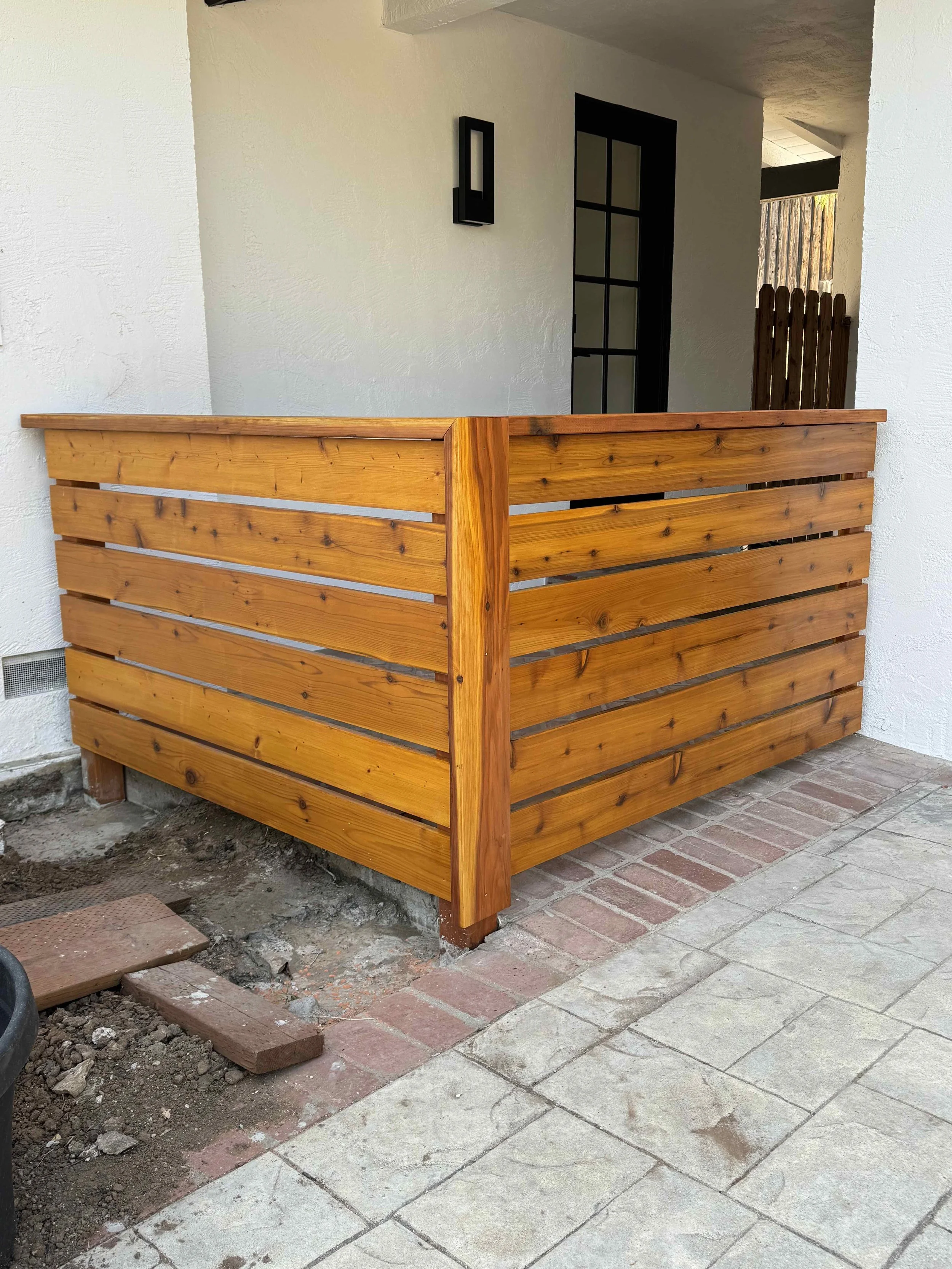 6 foot Fence with 6 foot wide swinging gate
