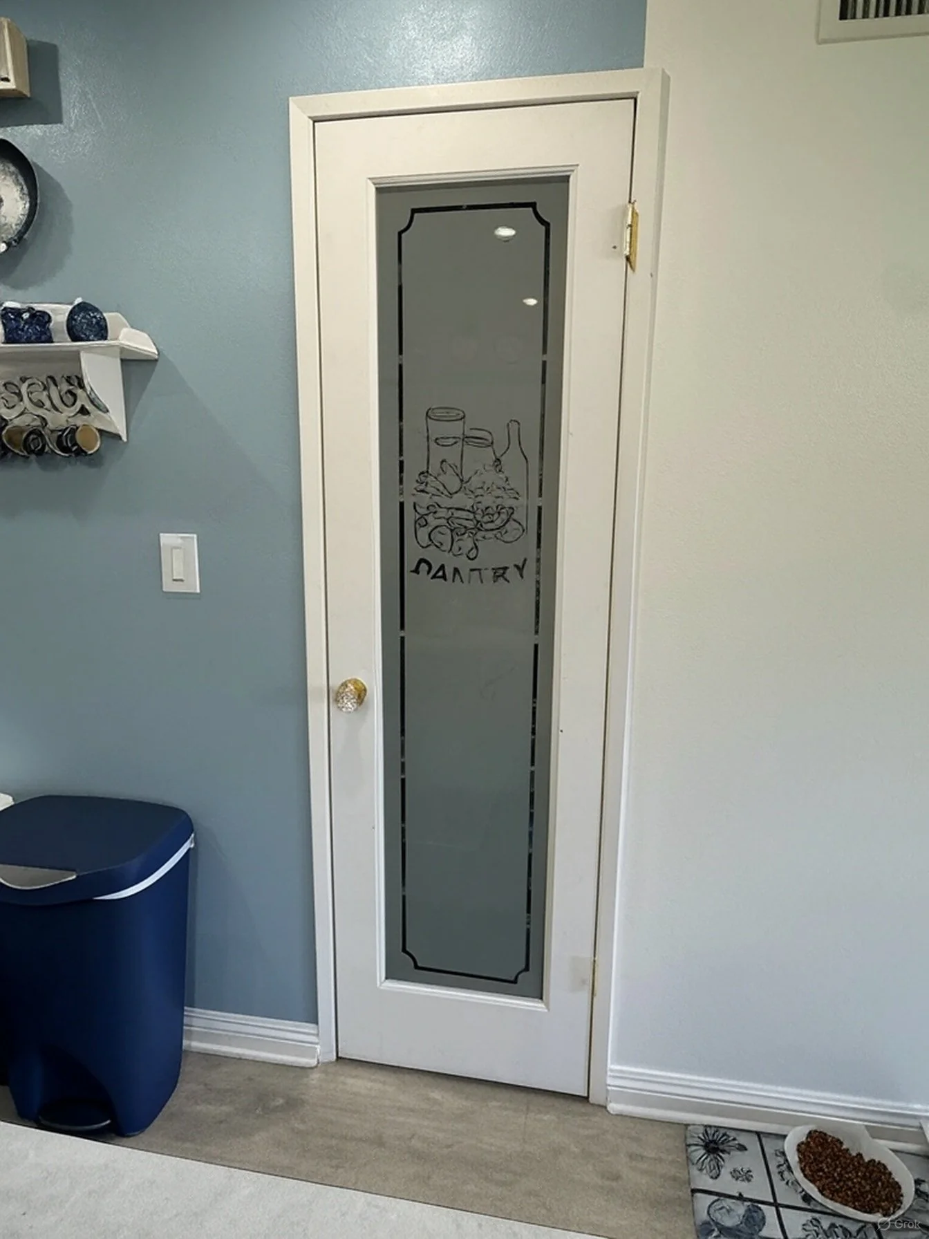 New glass pantry door installed by thousand oaks handyman

