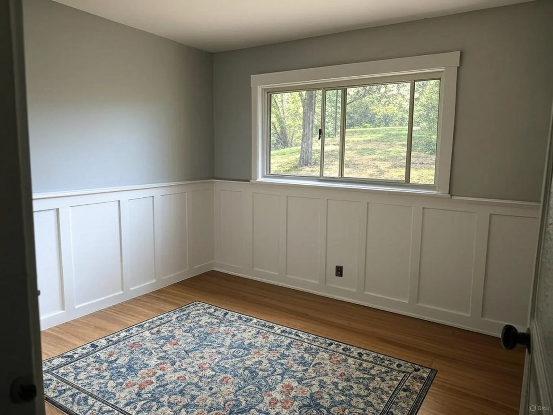 Wainscot paneling designed and installed by Thousand Oaks Handyman.