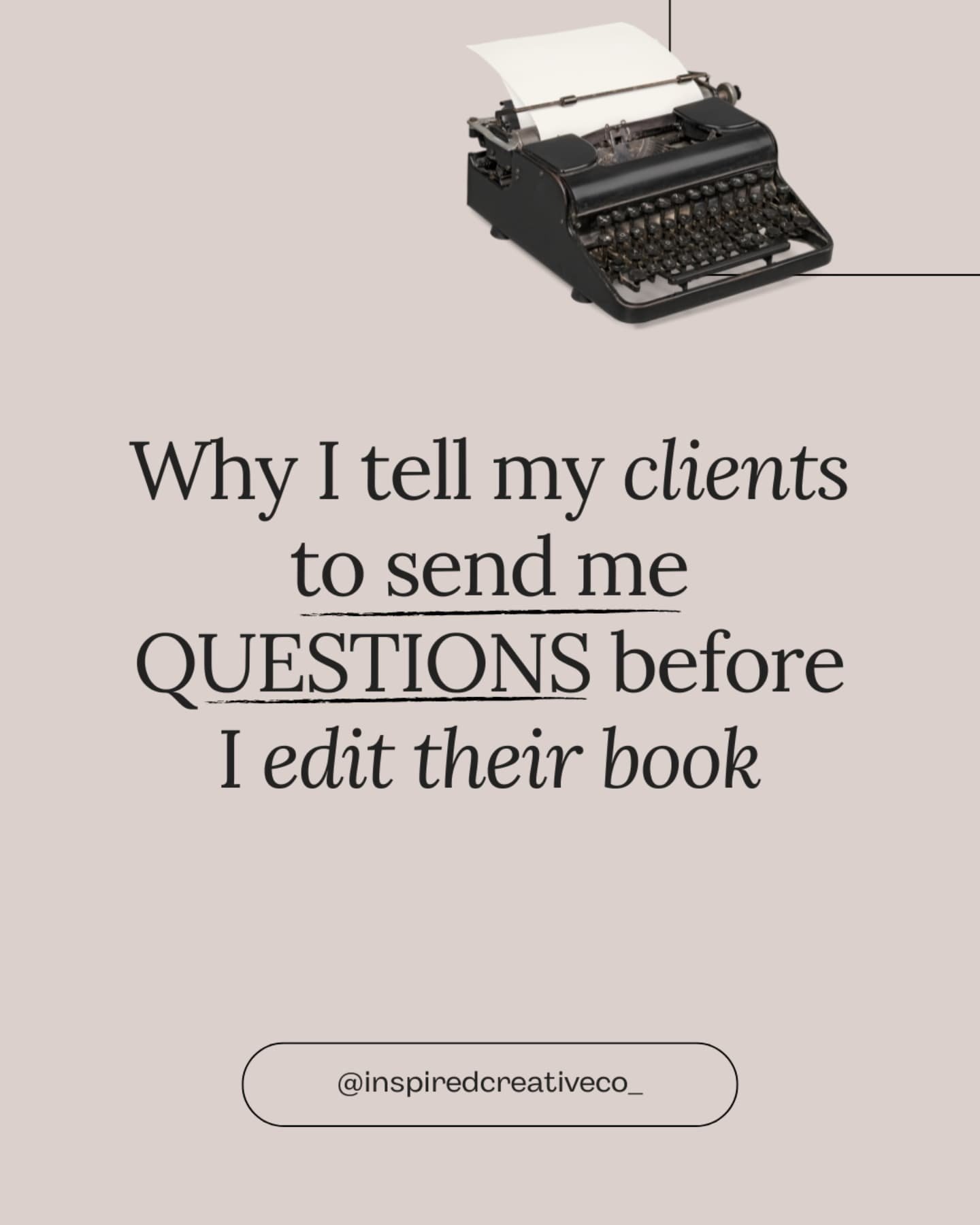 Here's why submitting questions to your editor helps...

Whenever I work with an editing client, I always encourage them to send through a list of questions or concerns they have about their manuscript.

This is so beneficial both for me as the edito