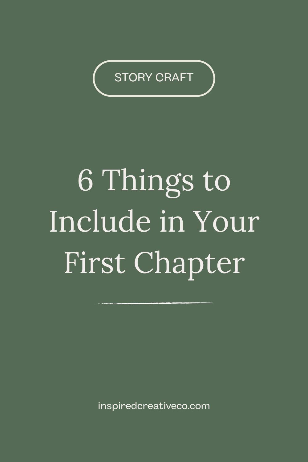 6 Things to Include in Your First Chapter β Inspired Creative Co.