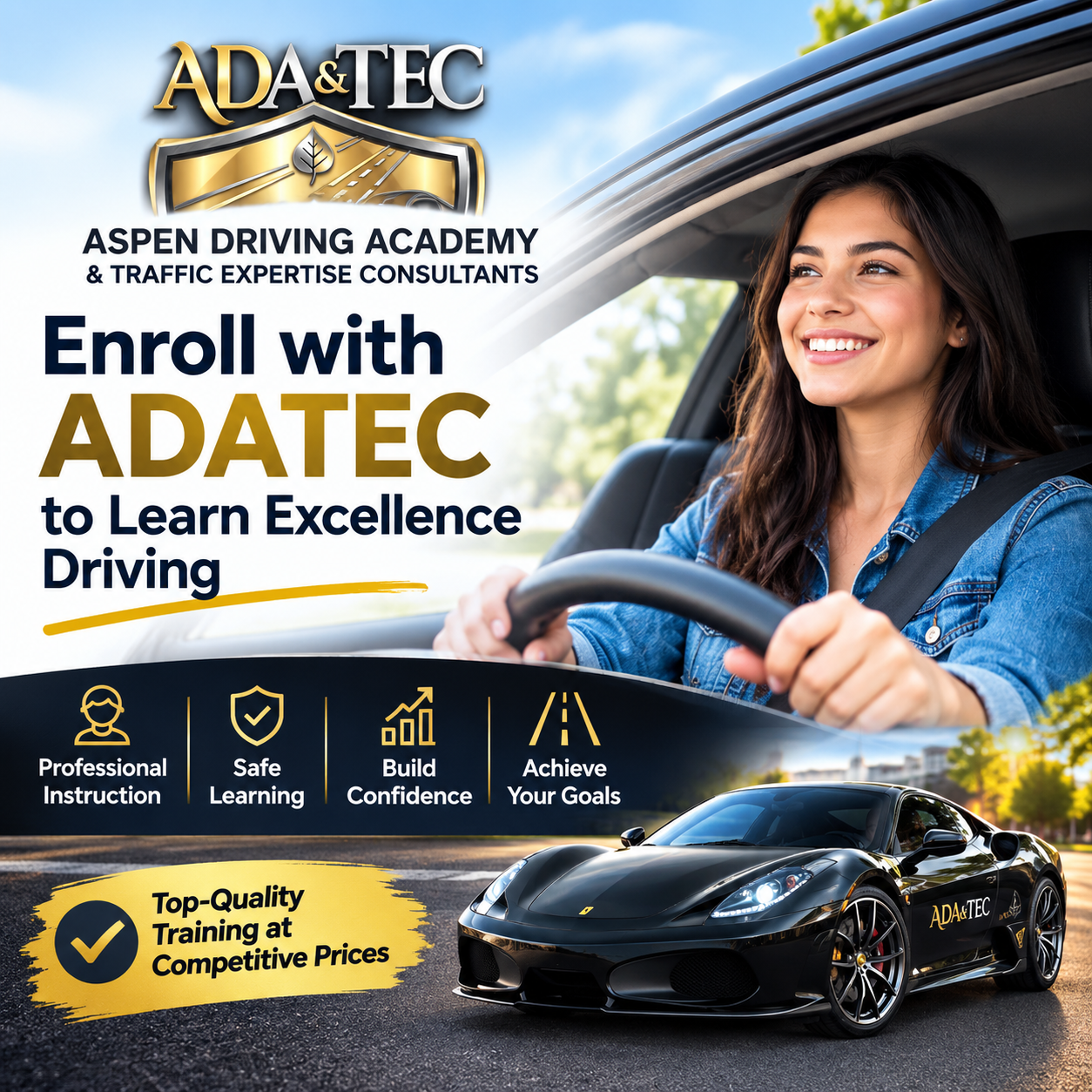 Enroll With ADATEC to Learn Excellence Driving