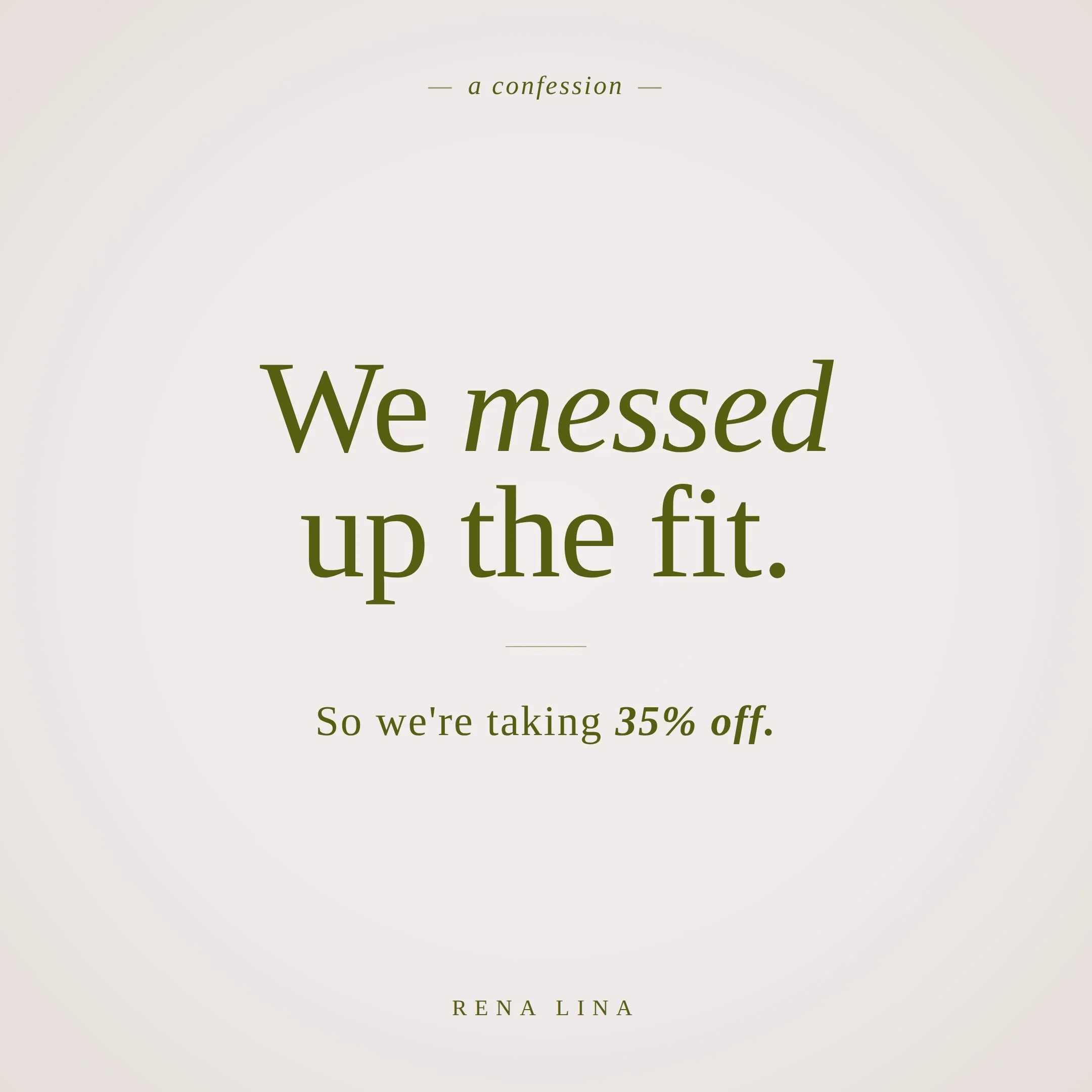 Okay, real talk in the slides 👆 

Even after continuous research and development, we cut our short sets a little snugger than intended. Sometimes these mishaps happen during the trial-and-error process, but don&rsquo;t worry &mdash; we&rsquo;ll alwa