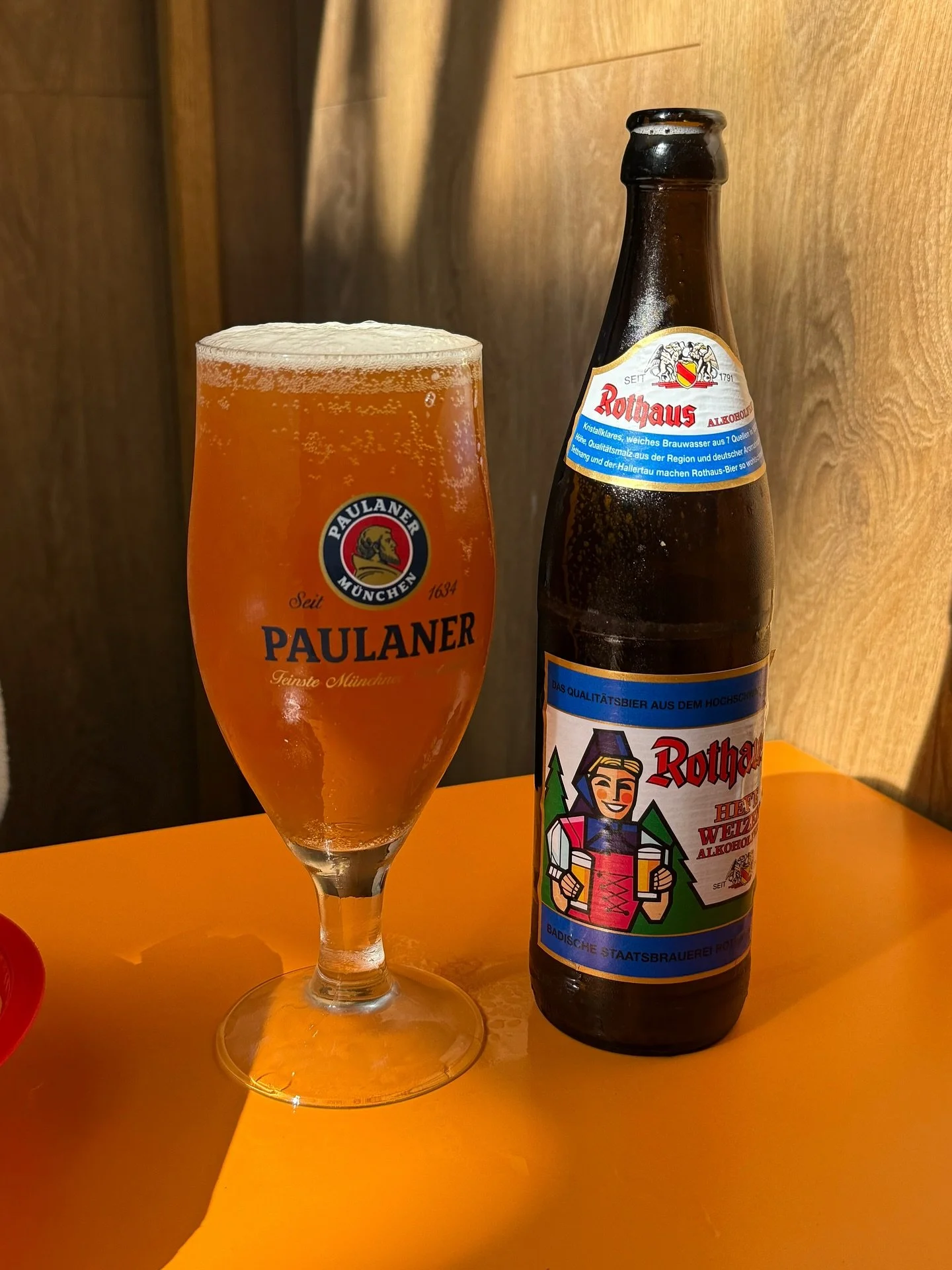 New in the fridge: Rothaus Hefe Weizen alkoholfrei 🍂 A crisp, full-bodied German wheat beer without the booze (just 0.5%)

Ideal if you&rsquo;re giving booze a break this October or just fancy a lighter option, folks.