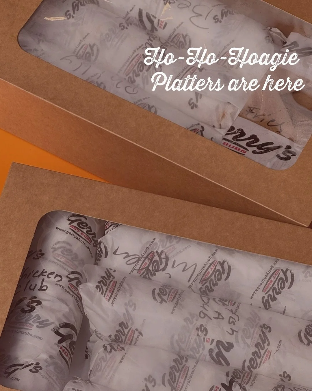 Tinsel, tunes, and TRAYS of subs. Whether it&rsquo;s office catering or a full-on festive takeover, we&rsquo;ve got your Christmas covered, folks.🎅🏼

For both catering &amp; private hire enquiries email the legendary Pati patricia@gerryshotsubs.net