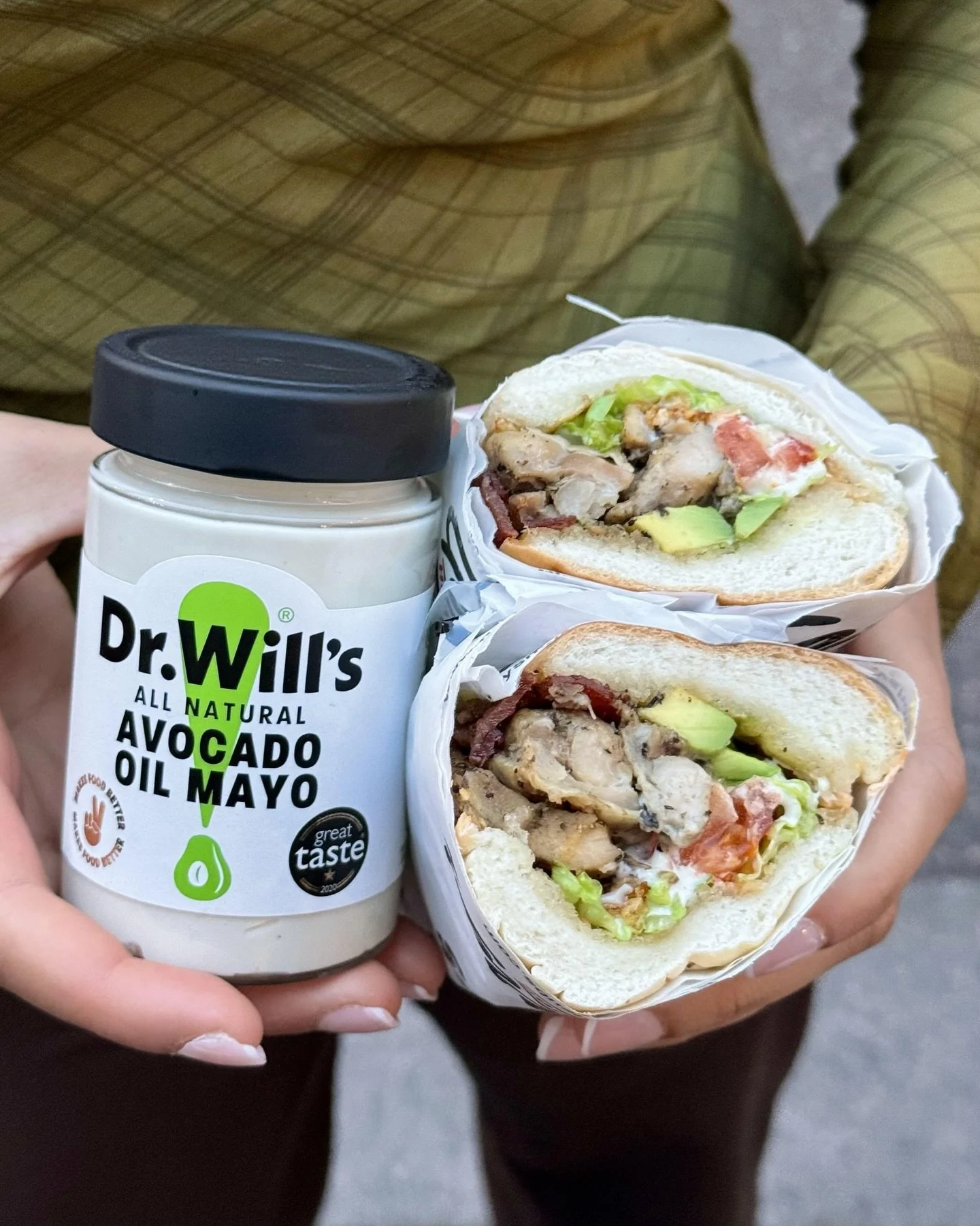 MEET THE CHICKEN CALI CLUB MADE WITH DR WILLS AVOCADO MAYO. 

Available April only.
@doctor_wills 🥑