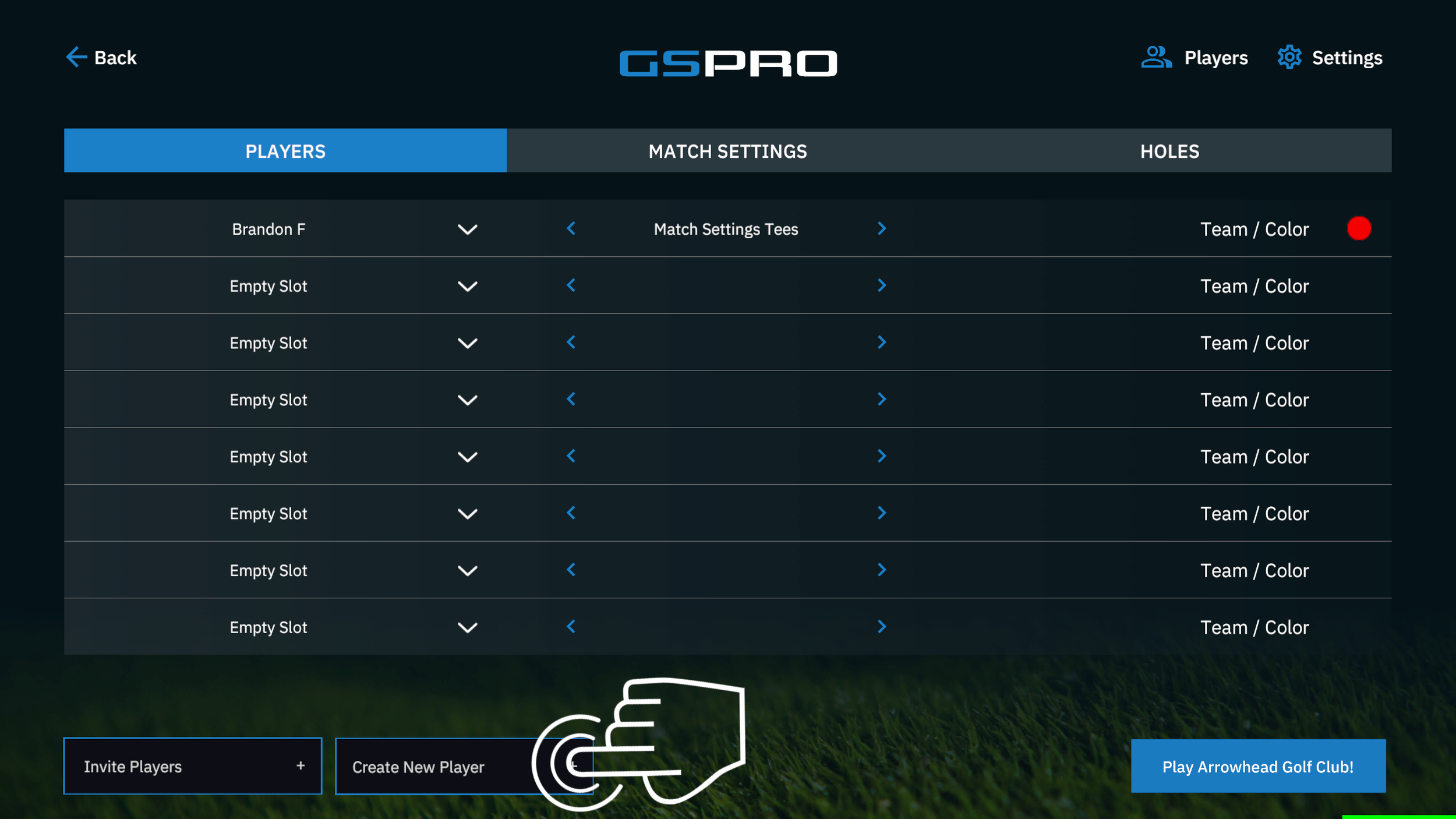 GS Pro Remove Player