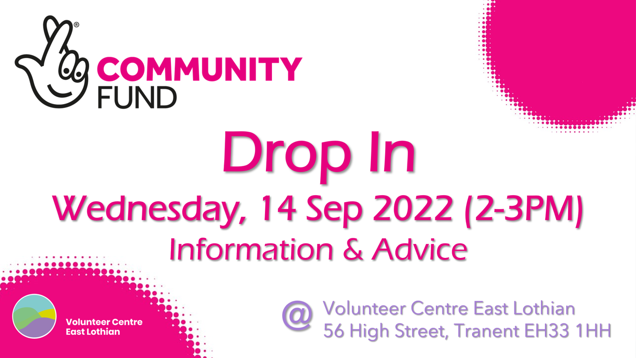 (Canceled) The National Lottery Community Fund | Information &amp; Advice Drop-In session