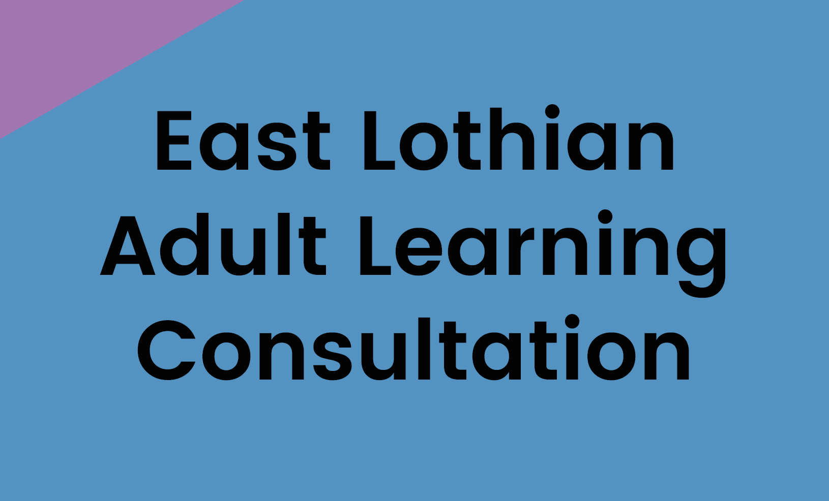 Adult Learning Consultation