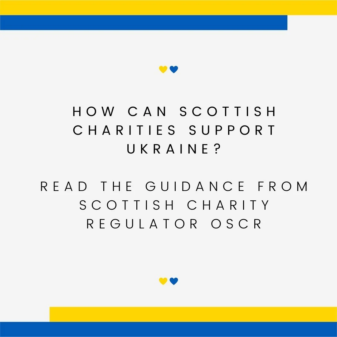 OSCR Ukraine guidance for charities and the public