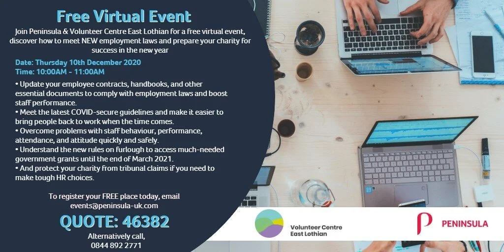 Preparing your Charity for post-COVID success with Volunteer Centre East Lothian