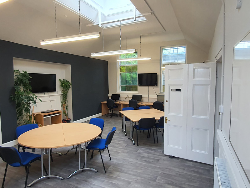 view of training and meeting room at vcel in east lothian