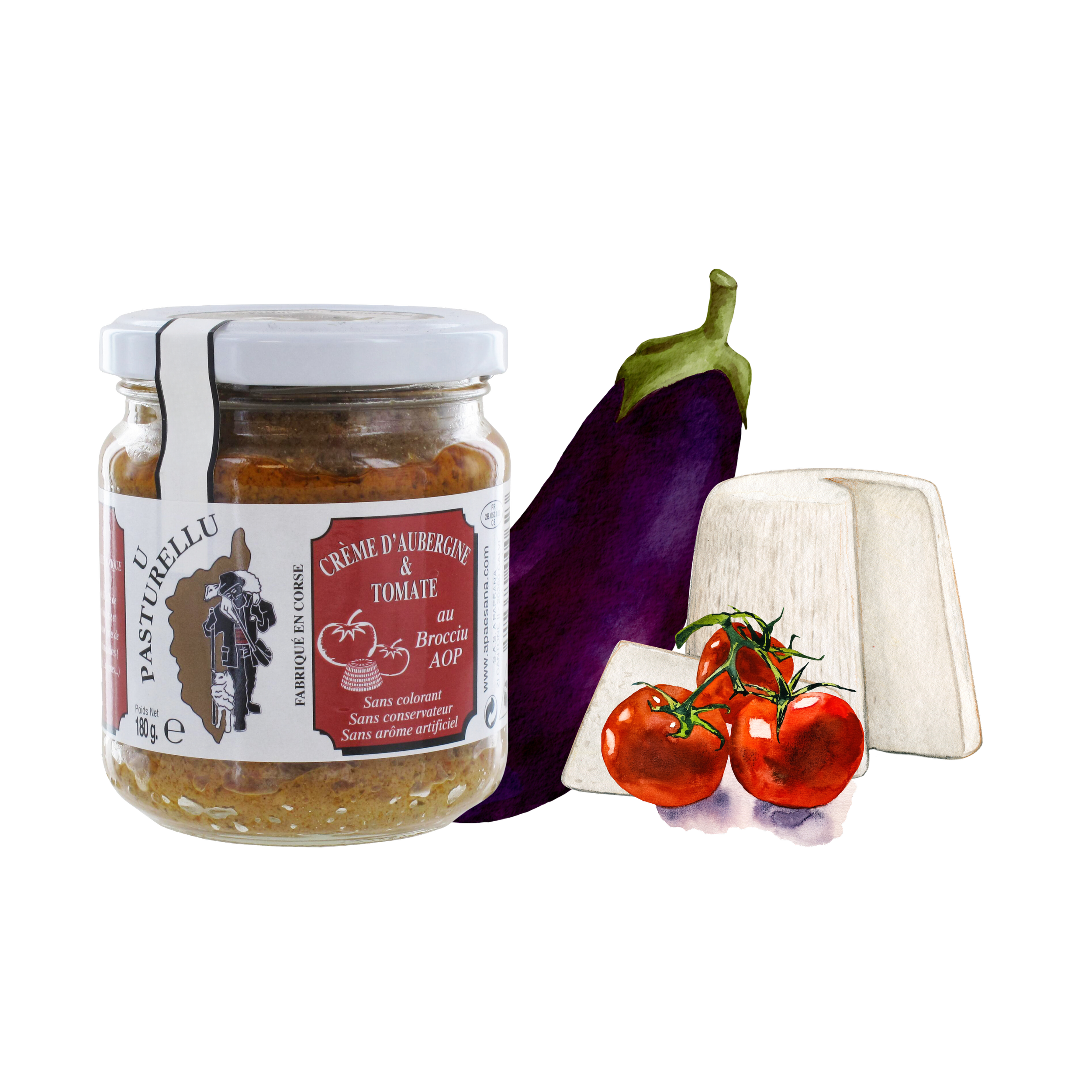 Crème d'Aubergine & Tomate à la brousse