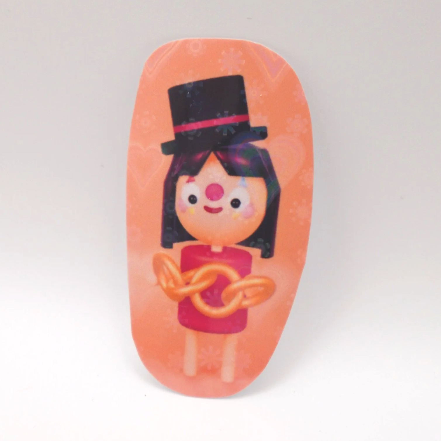 3D Ring Girl Sticker