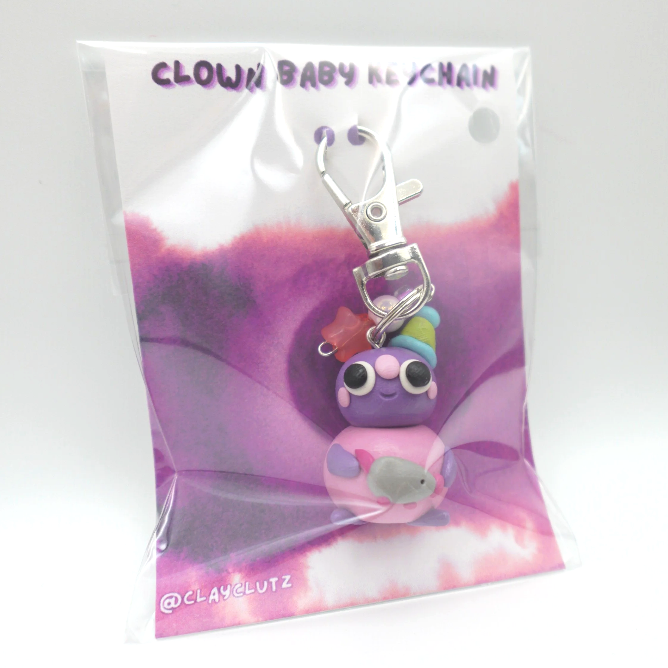 Rat Clown Baby Keychain