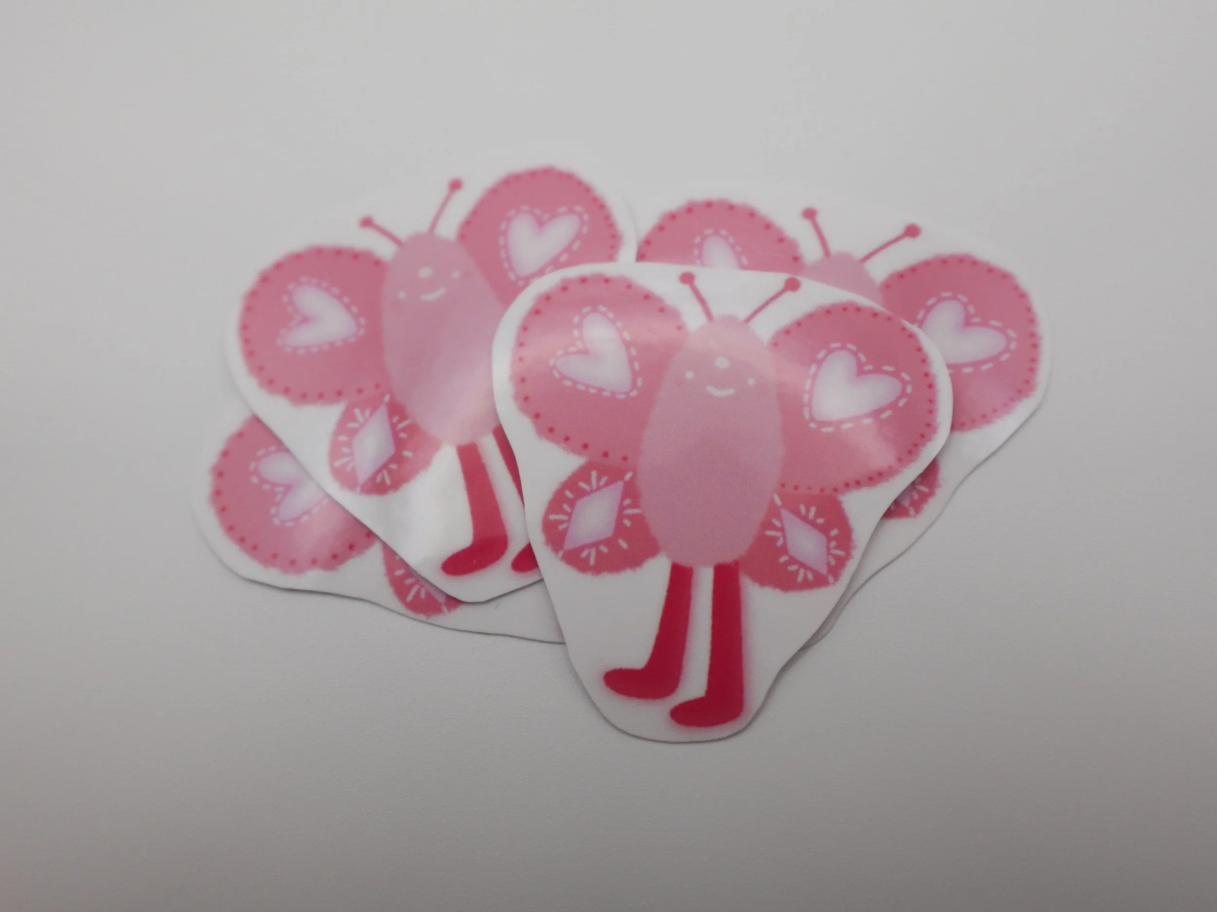 Pink Butterfly Sticker