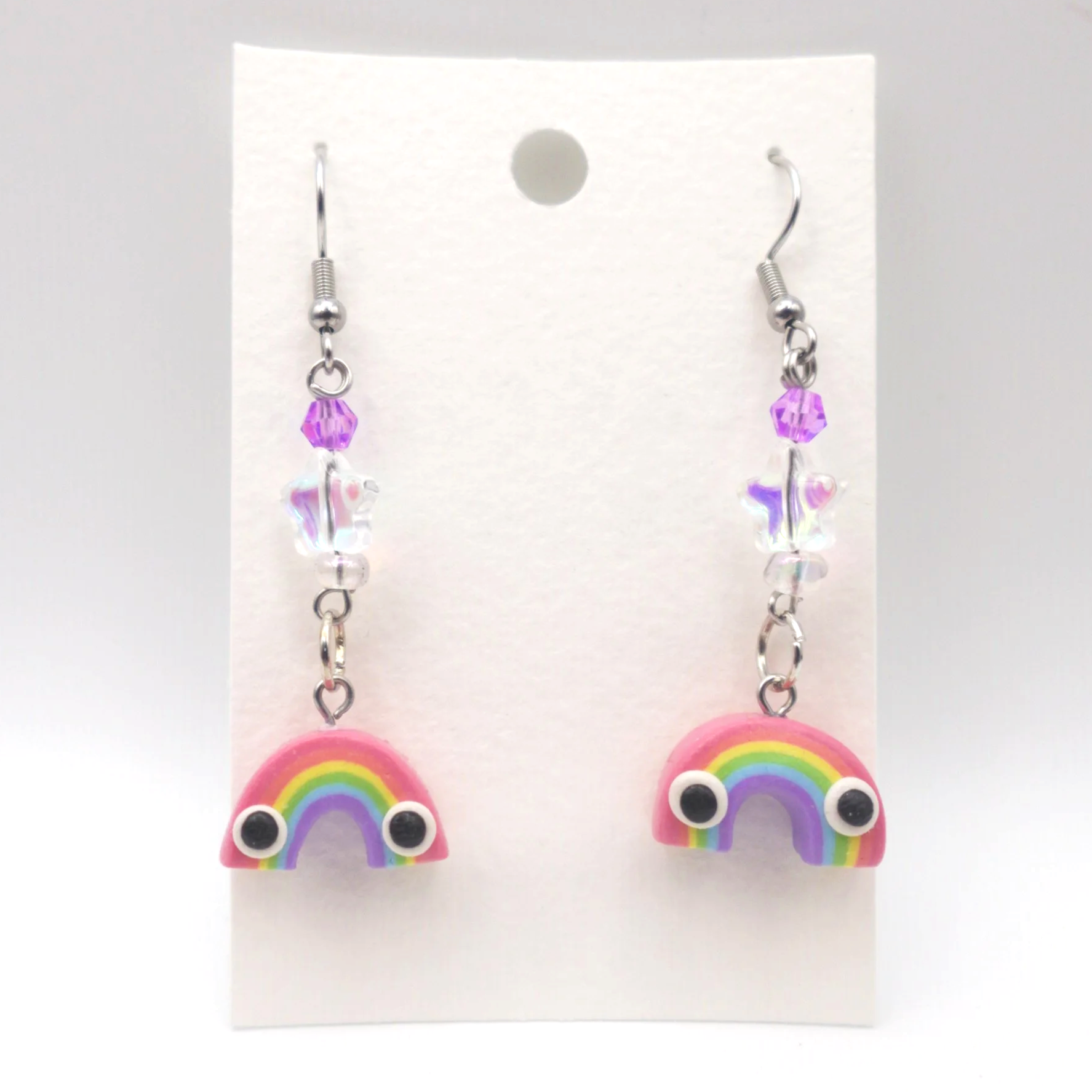 Rainbow Bean Earrings