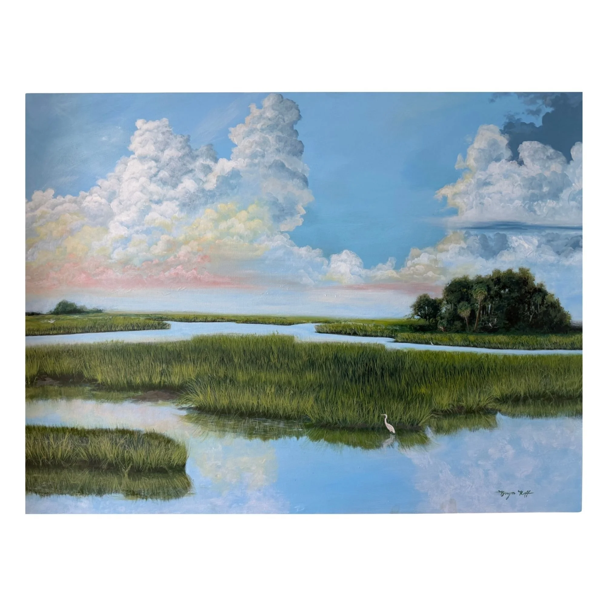 "Low Tide" 2026, acrylic on 30" x40" canvas