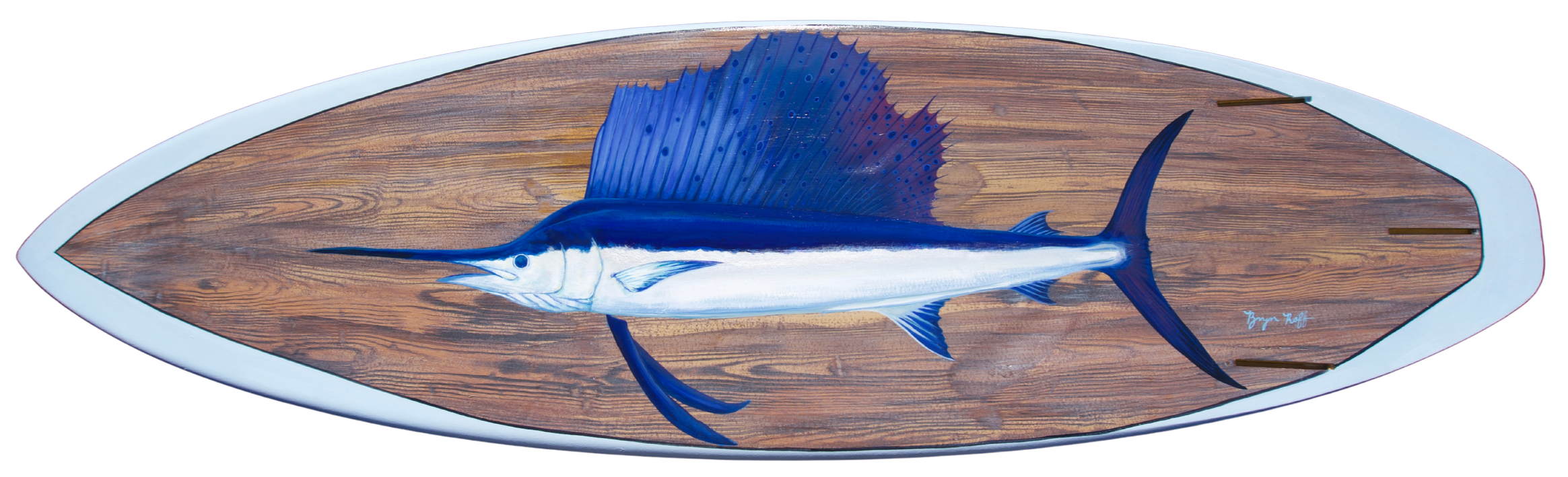 Original Sailfish Faux Teak Surfboard, No.2, 2026 