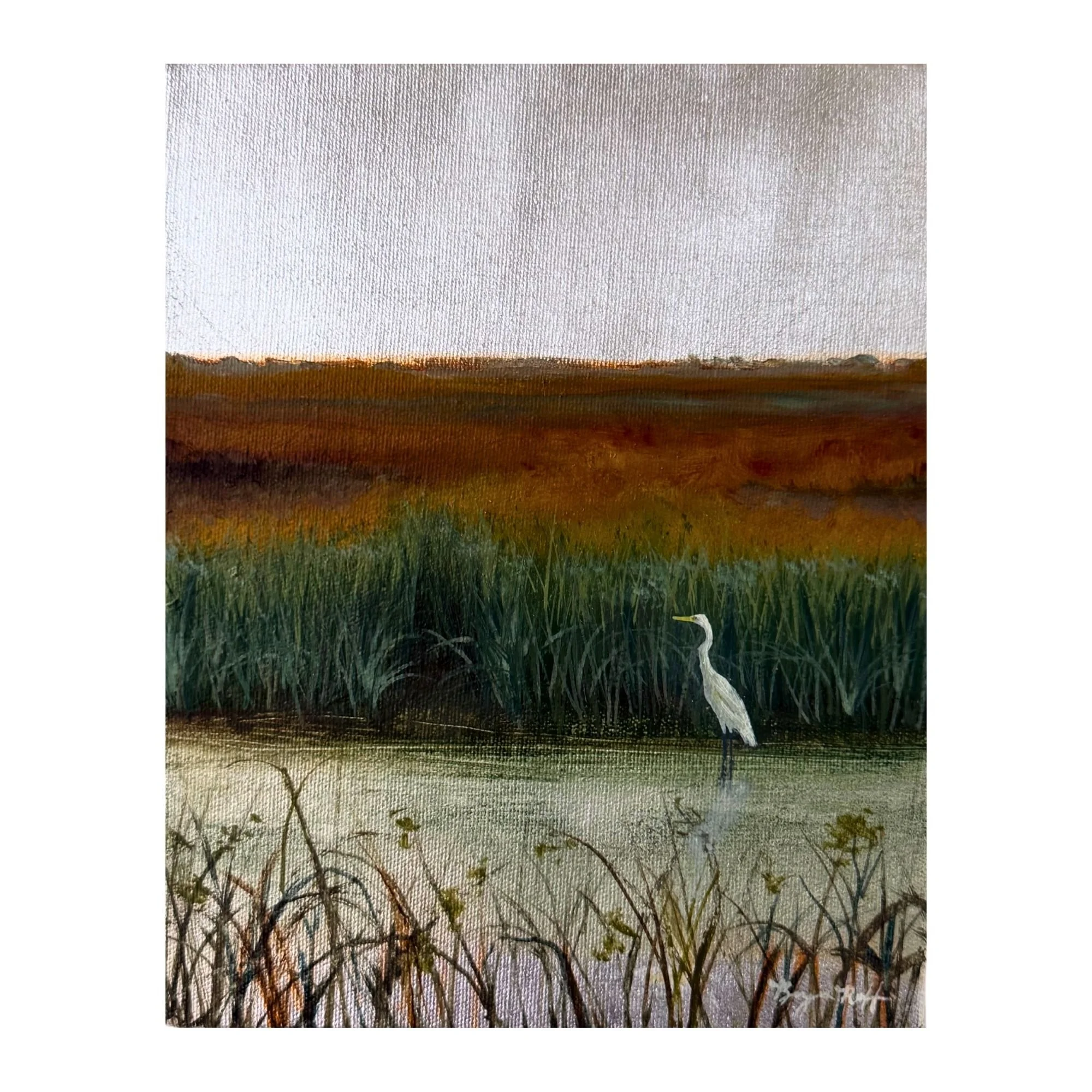 "Dawn Dew" 2026, oil on 8" x10" canvas