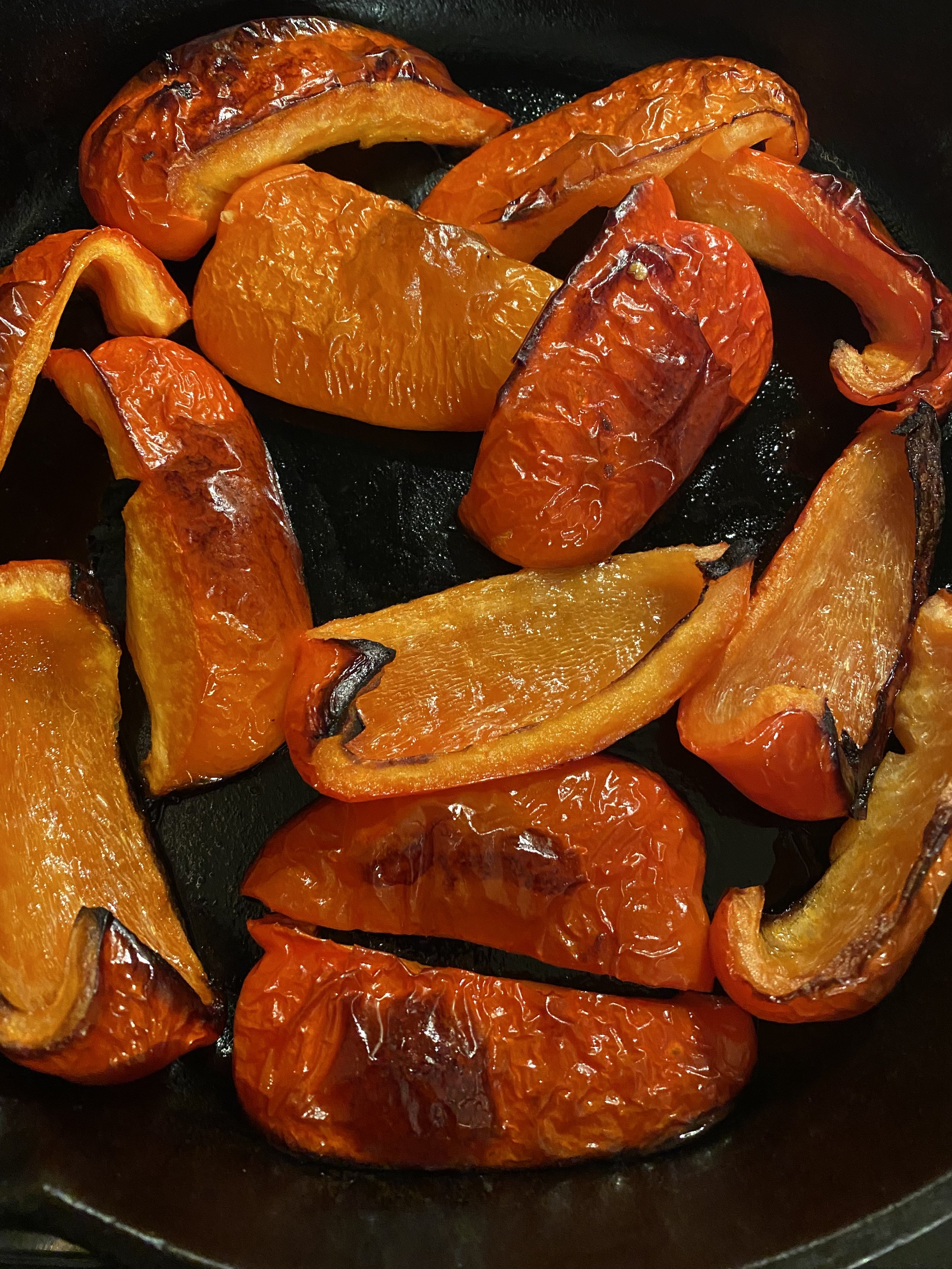 roasted red peppers in cast iron.jpg