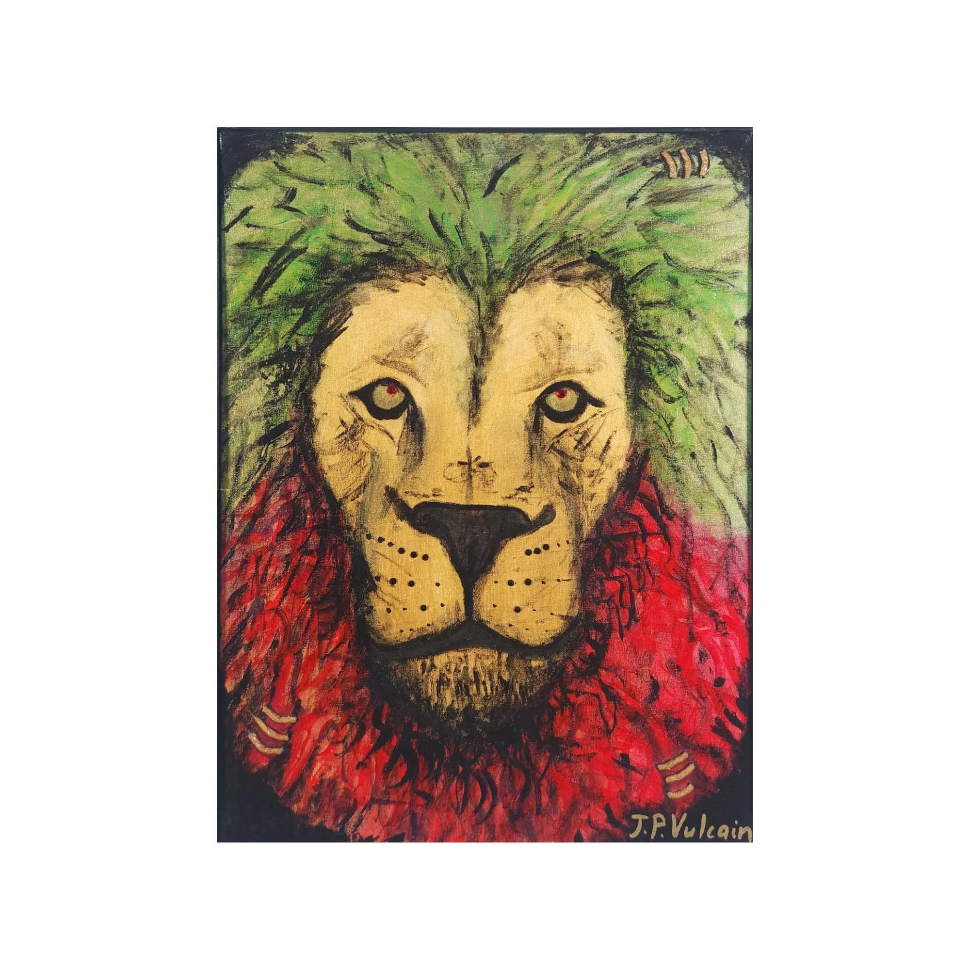 Iron Lion | 9×12 in