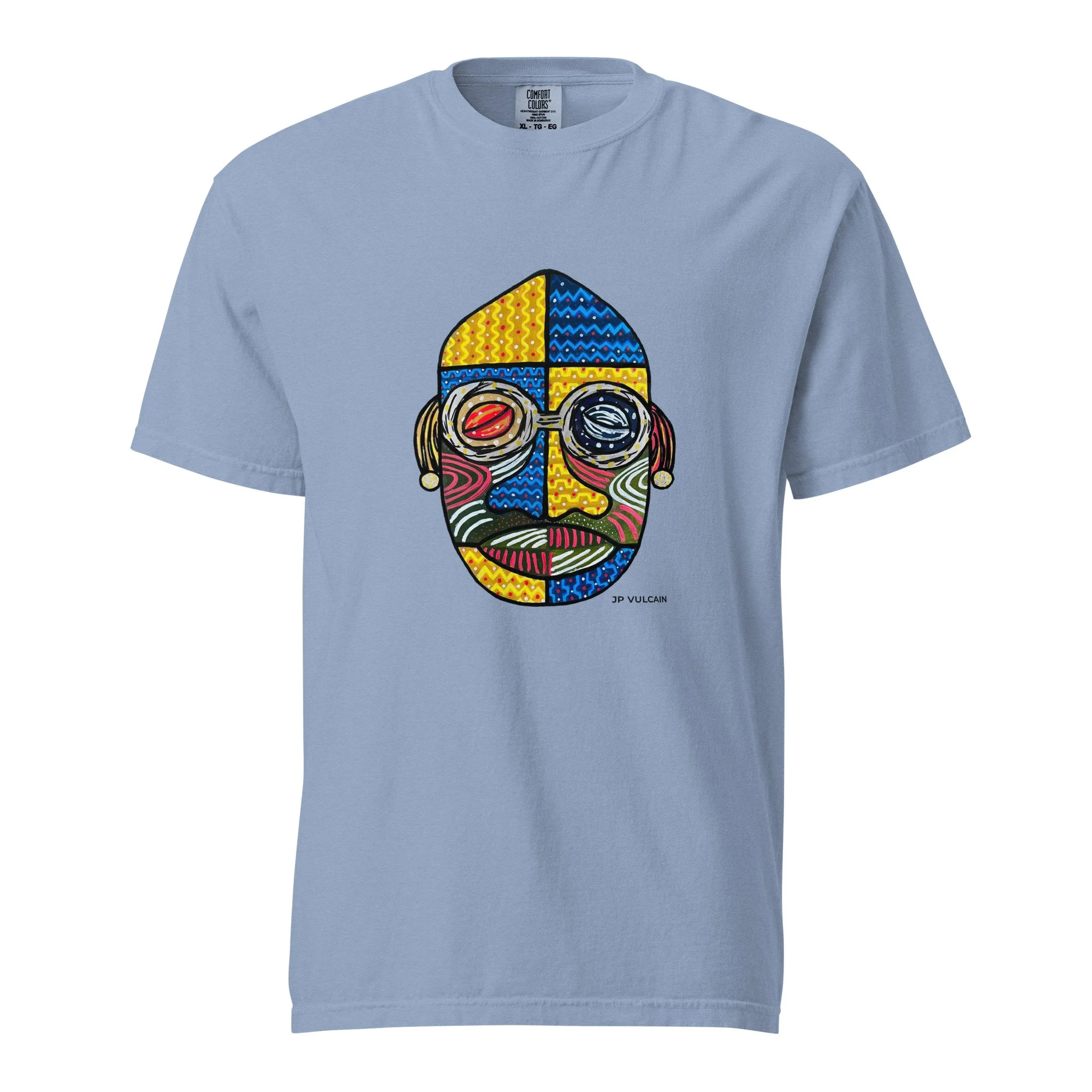 LAFRIKEN Art Tee - Heavyweight (washed blue)