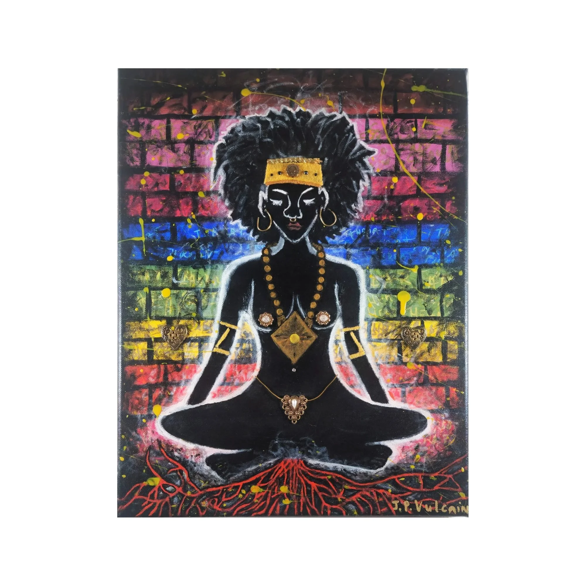 Meditating Queen | 14×18 in