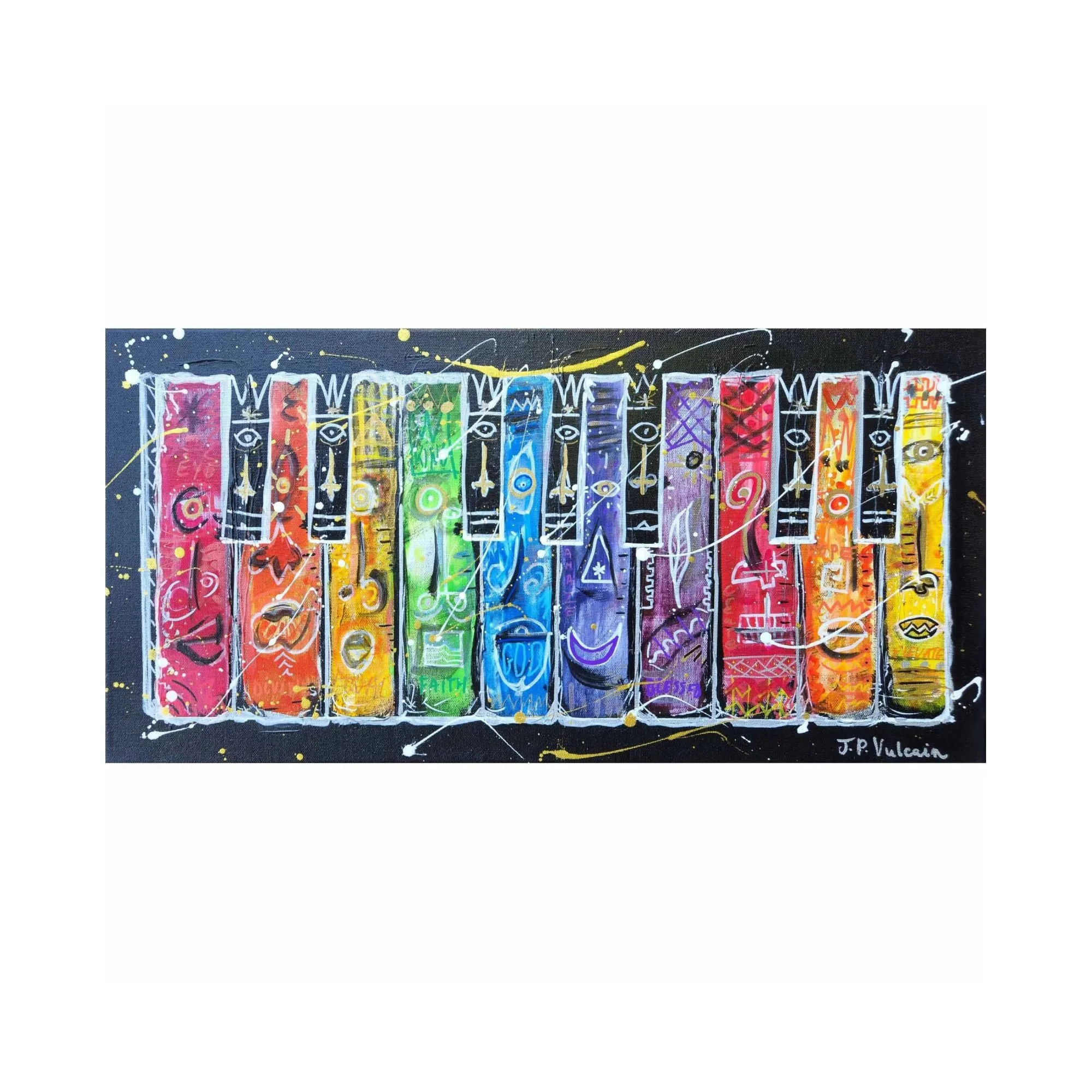 Musical chakras | 12×24 in