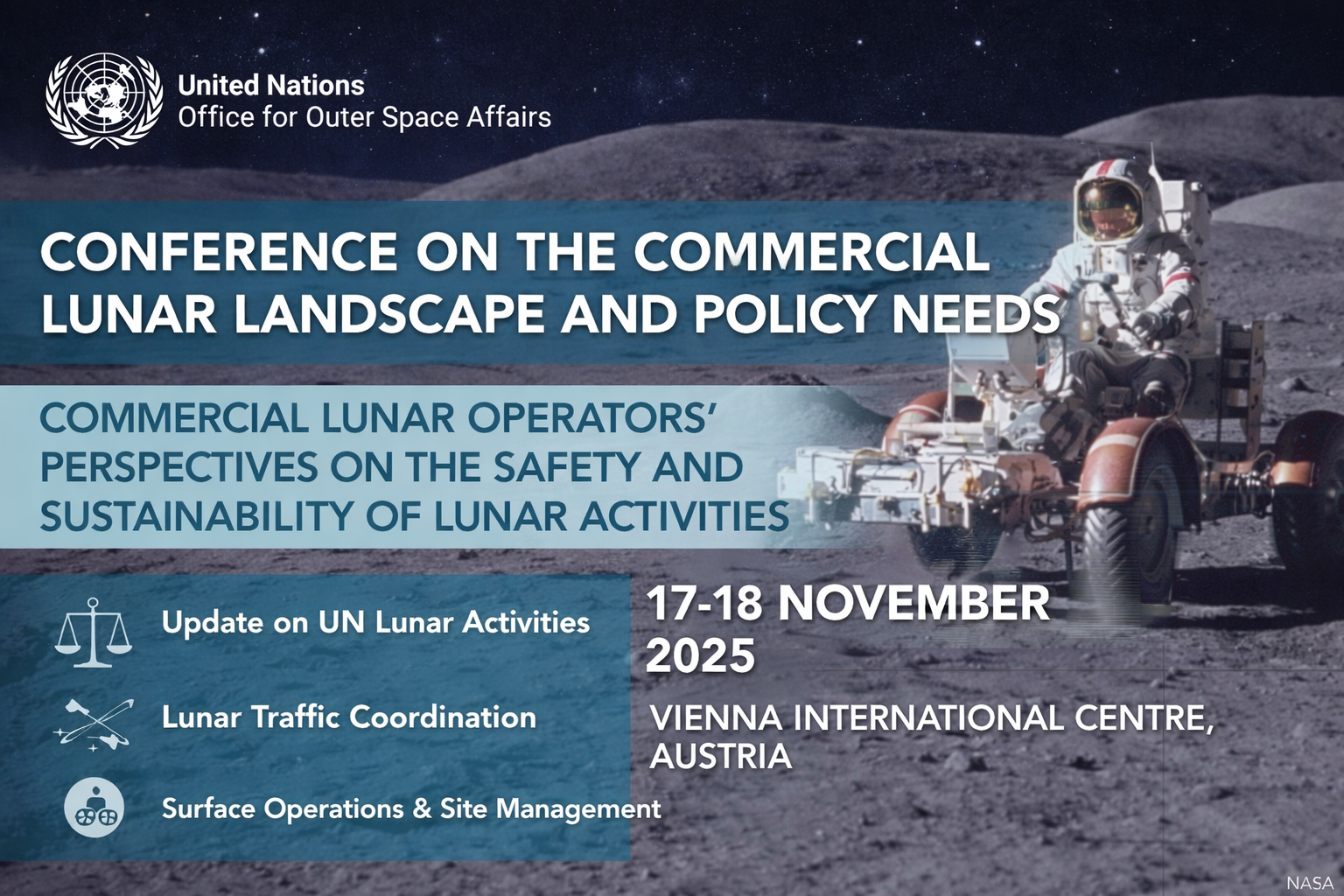 UNOOSA Conference on the Commercial Lunar Landscape & Policy Needs