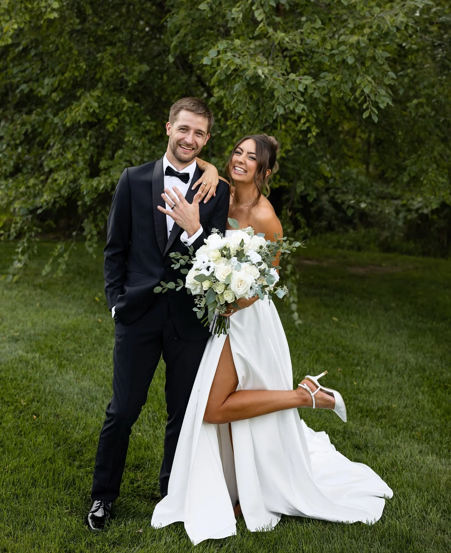 That just married feeling ✨ 

Venue: @the_fountains_ballroom 
Photographer: @sarahfrancesphoto 
Wedding gown: arcbridalboutique 
Hair &amp; MUA: @ashleyandersonbeauty 
Videographer: @w.r_photo.film for @dtl_weddings