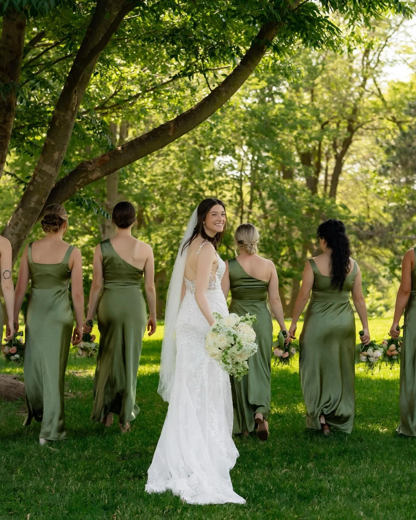 Addison + Matthew + spring green everything 🌳