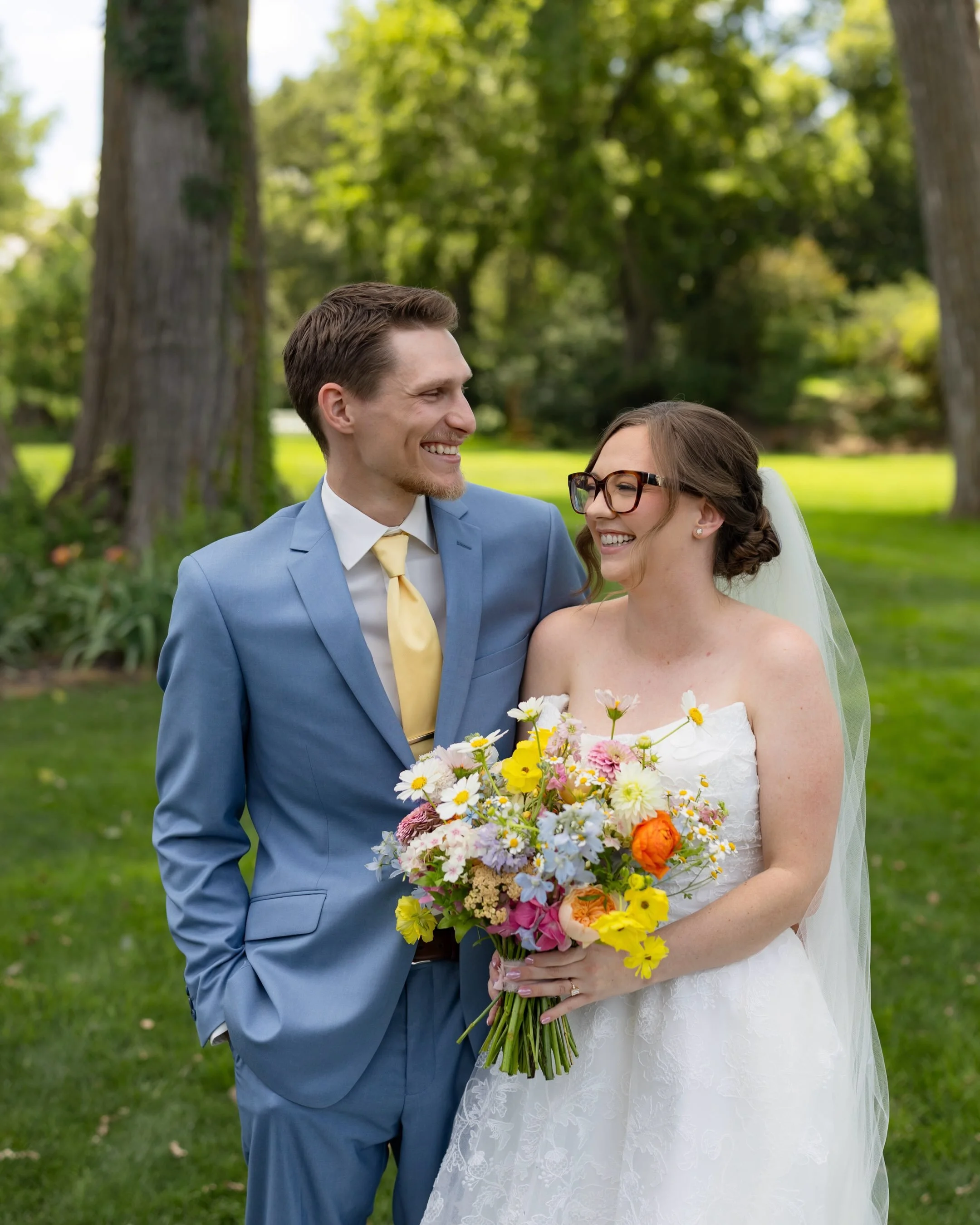 Gabrielle &amp; Brandon&rsquo;s colorful day amongst the wildflowers 💐

Photographer: @sarahfrancesphoto 
Venue: @lilachillne 
Florist: @reverieweddingandevents 
Decor/rentals: @somethingborrowedrentals_ne 
DJ: @crowndjslincoln 
Dress: @blushbridal_
