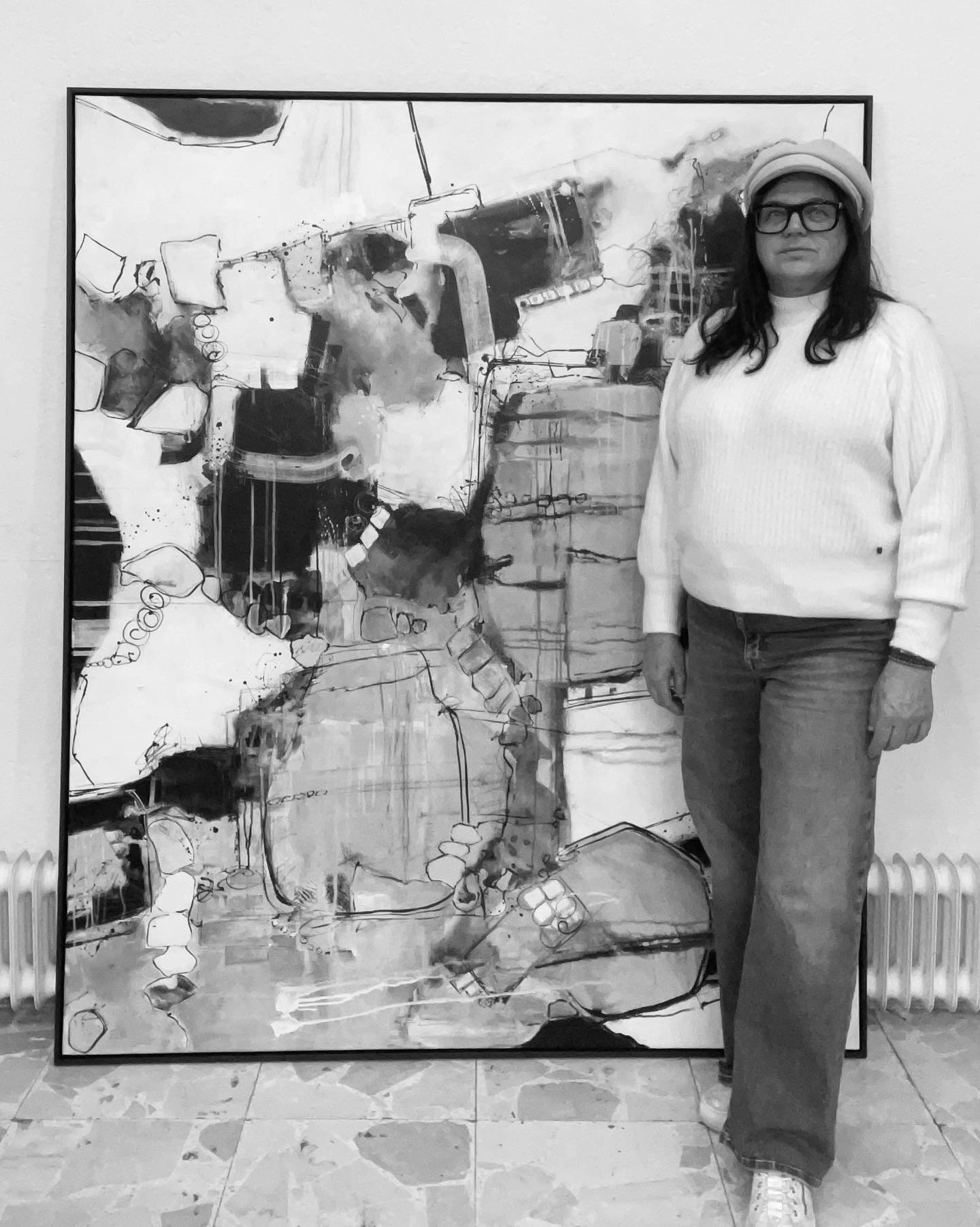 Der Titel des Bildes &bdquo;Chaos im Kopf&ldquo; aus 2022 - heute drei Jahre sp&auml;ter empfinde ich es gar nicht mehr so chaotisch &hellip; eher lustig, gute Laune und &hellip; wer von euch sieht auch ein tanzendes Paar? Oder was anderes?