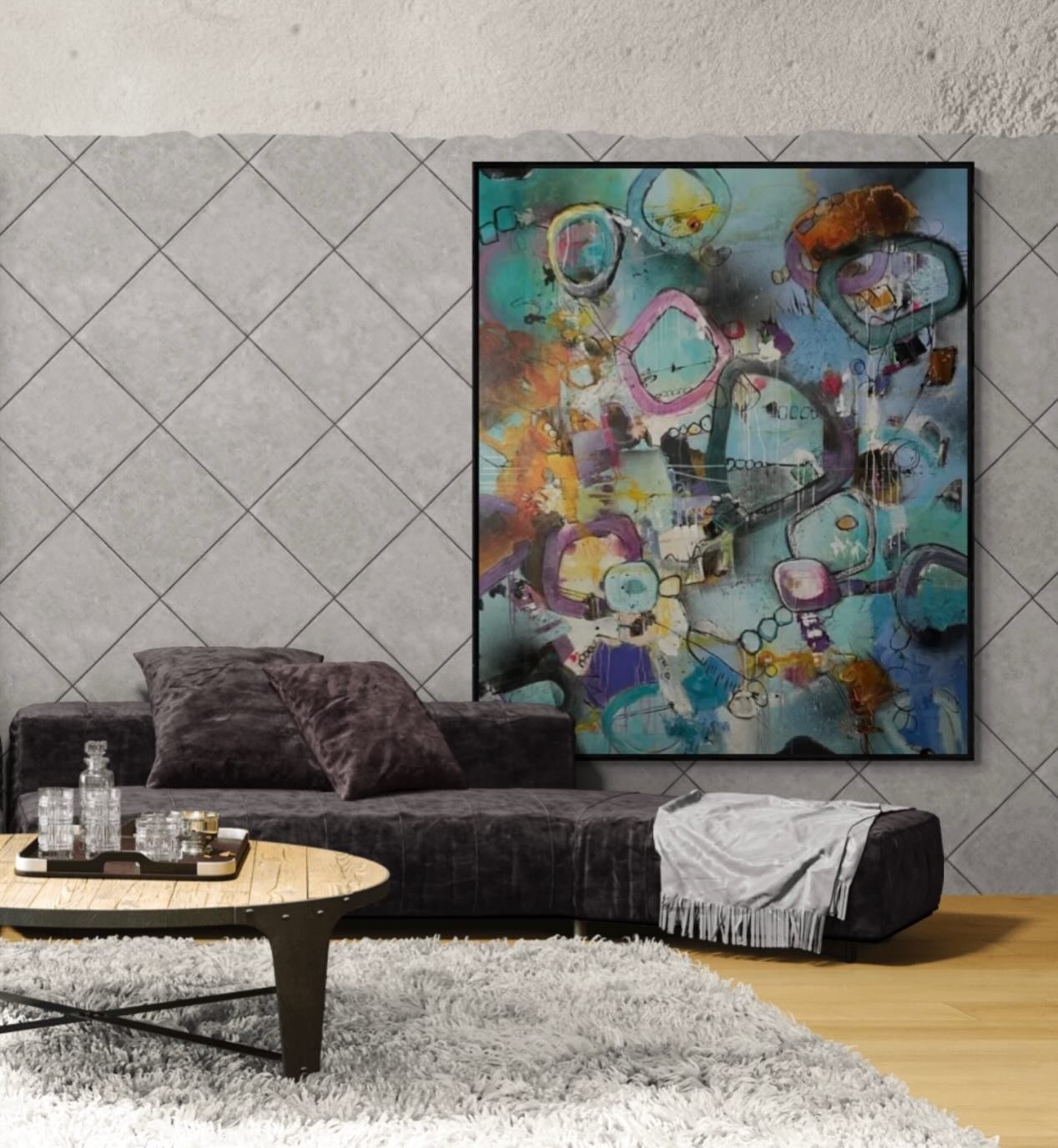 &bdquo;Karibische Tr&auml;ume&ldquo; 180 x 150 cm

#InteriorDesign #ArtCollectors #ArtLovers #ArtForSale #abstractart
