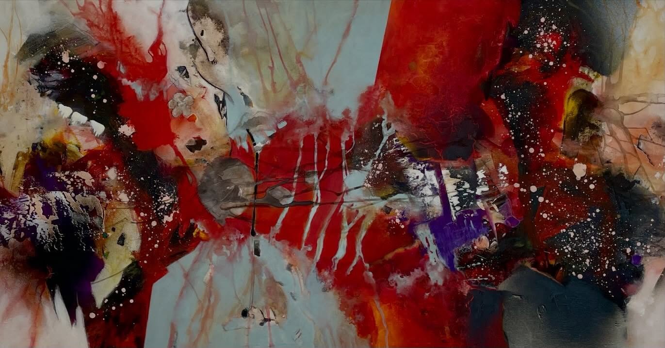 WENN ROT DIE STILLE DURCHBRICHT - new one 💥
150 x 70 cm

#abstractpainting 
#contemporyart
#artist
#artstudio
#newpainting