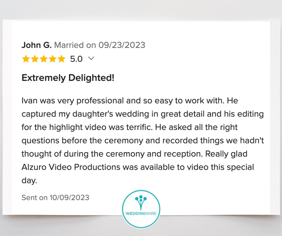 WeddingWire  Reviews - Alzuro Video Production 7.png