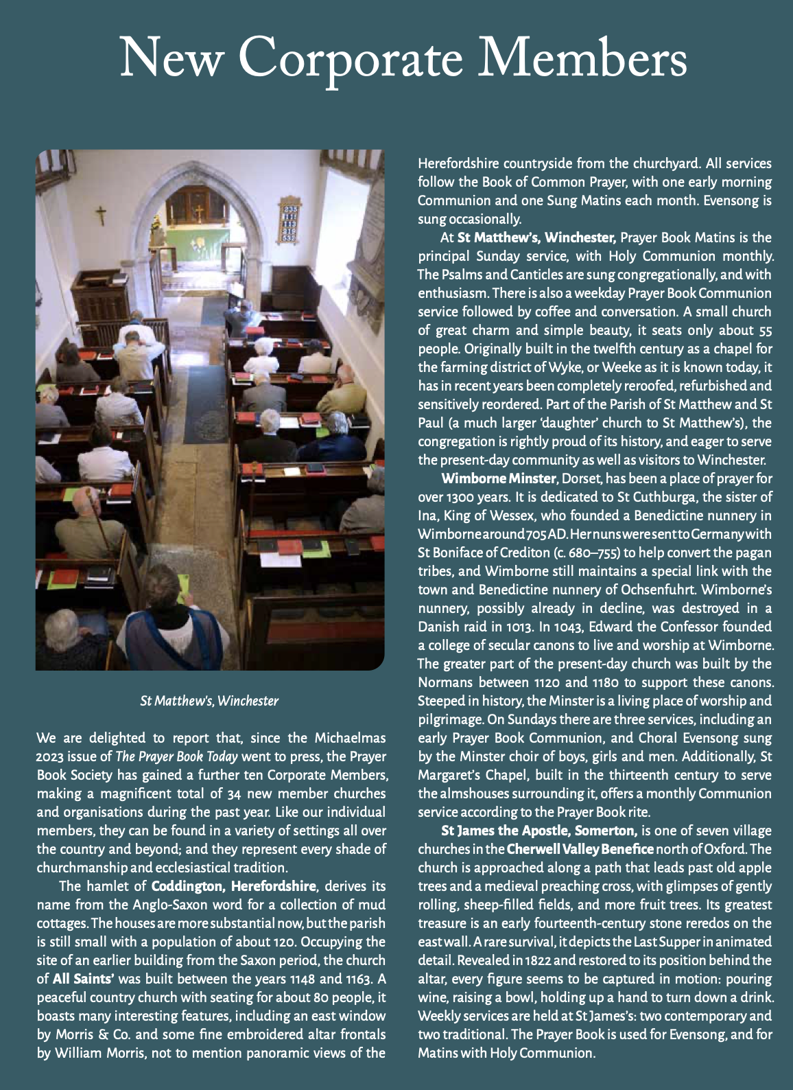 Coddington featured by Prayer Book Society